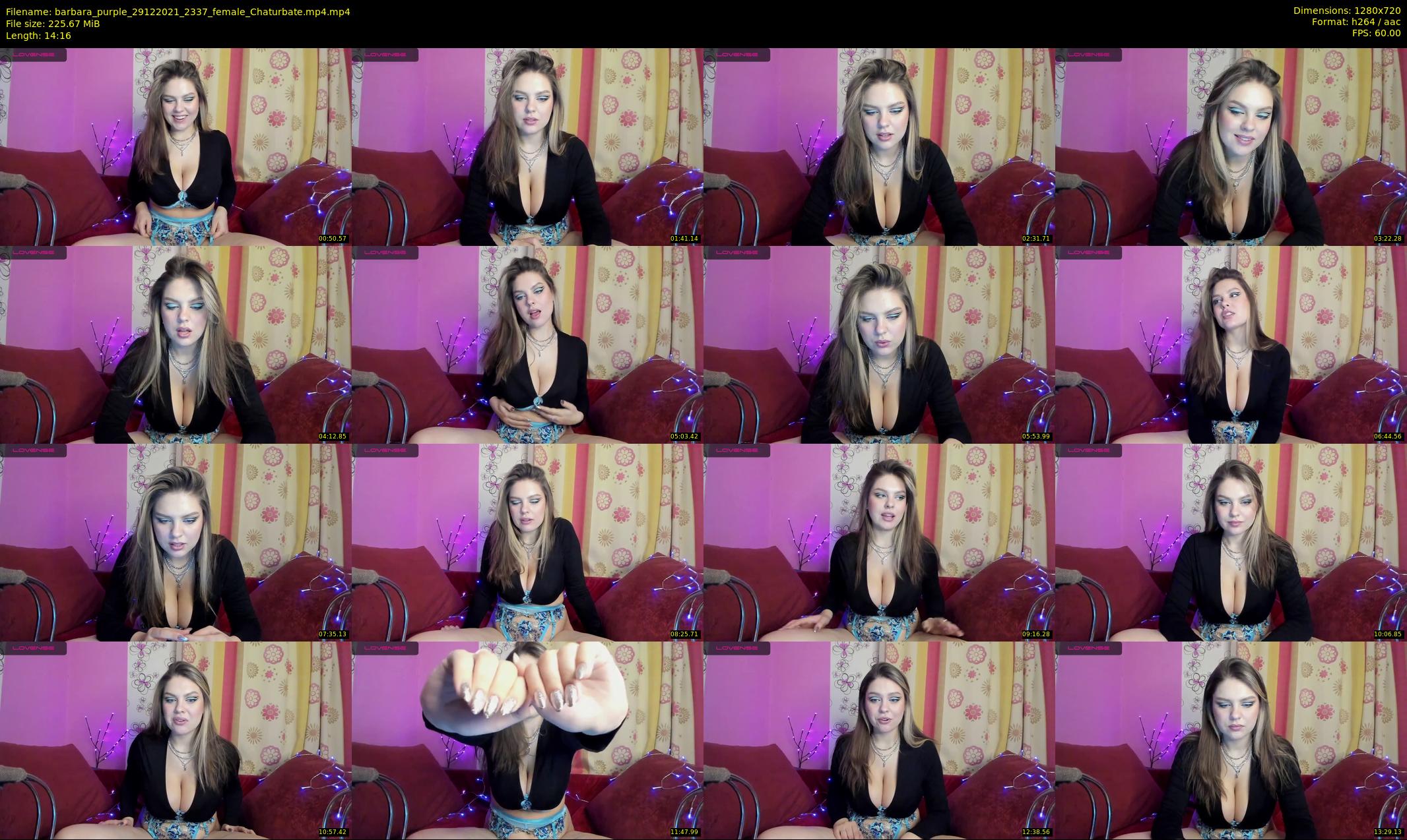 barbara_purple — 15 minute Chaturbate female cam show recording, 720p, Dec 29, 2021