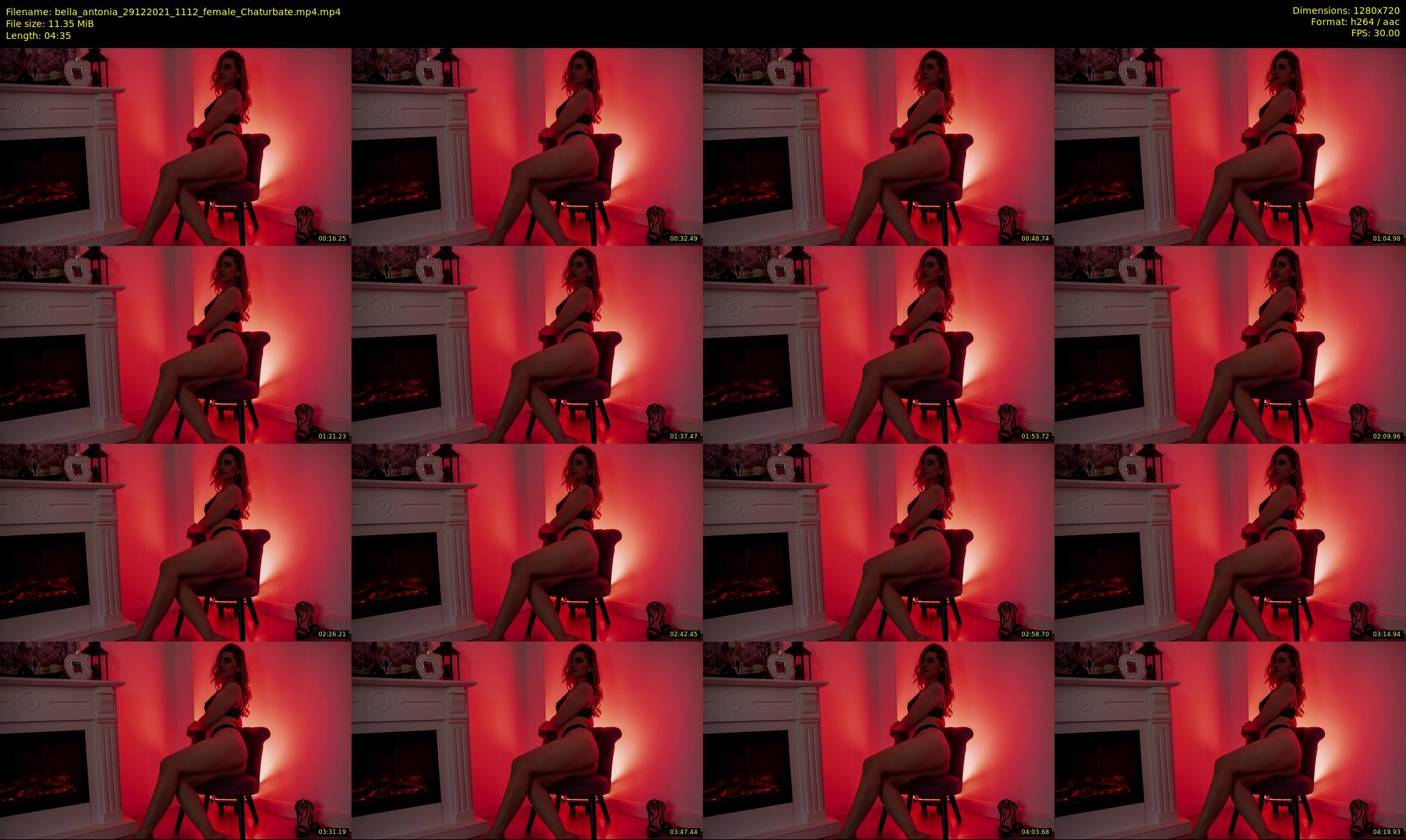 bella_antonia — 5 minute Chaturbate female cam show recording, 720p, Dec 29, 2021