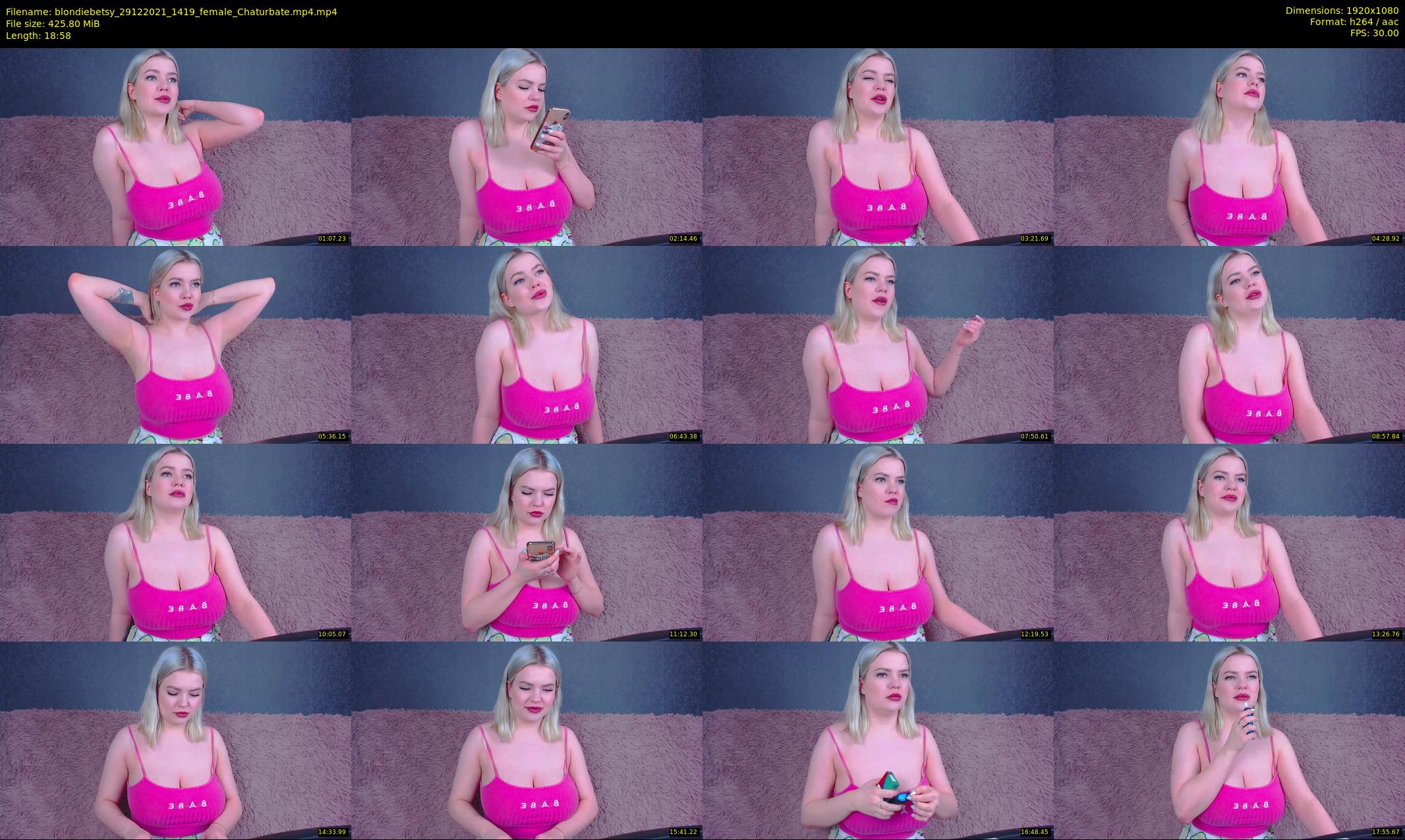 blondiebetsy — 19 minute Chaturbate female cam show recording, 1080p, Dec 29, 2021