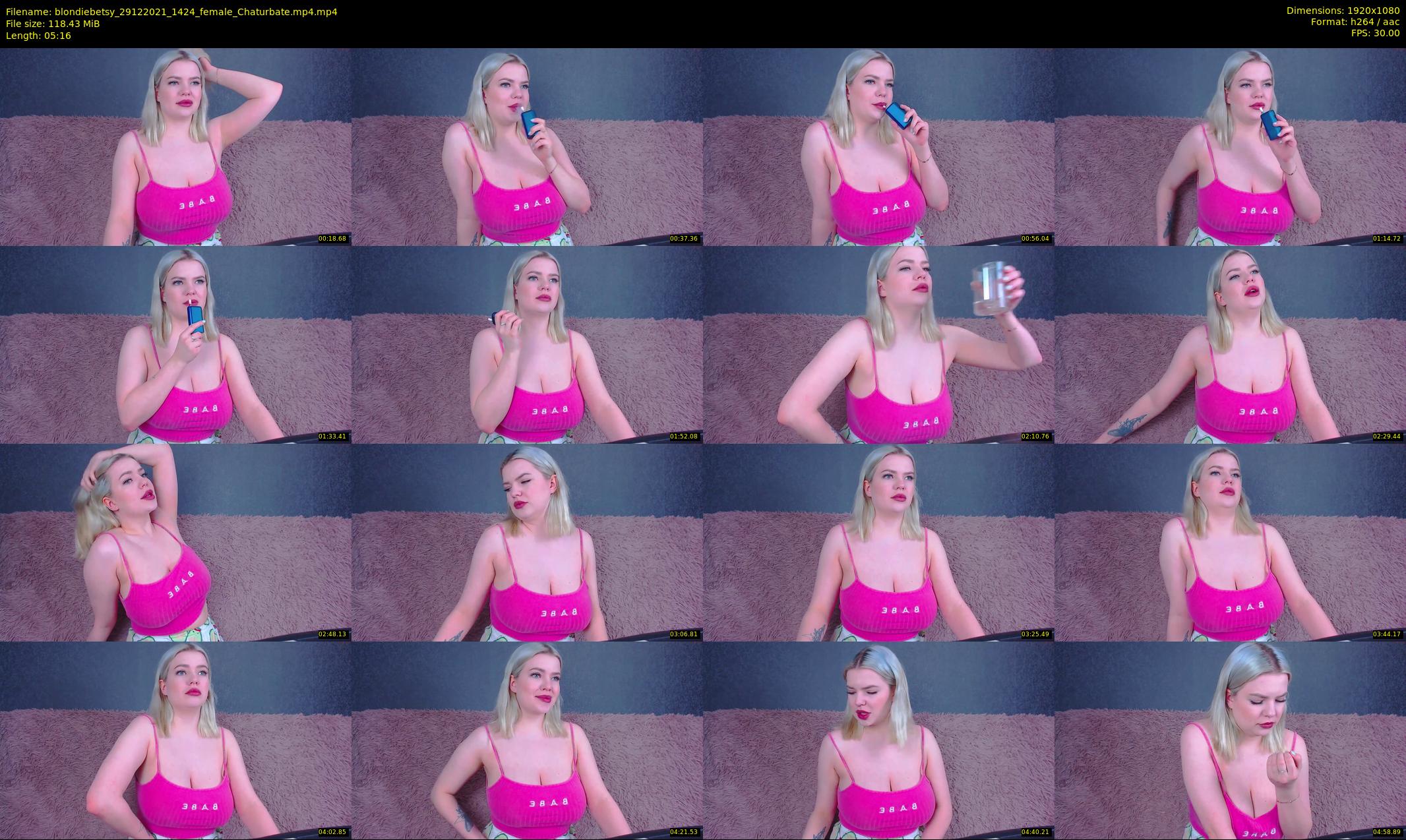 blondiebetsy — 6 minute Chaturbate female cam show recording, 1080p, Dec 29, 2021