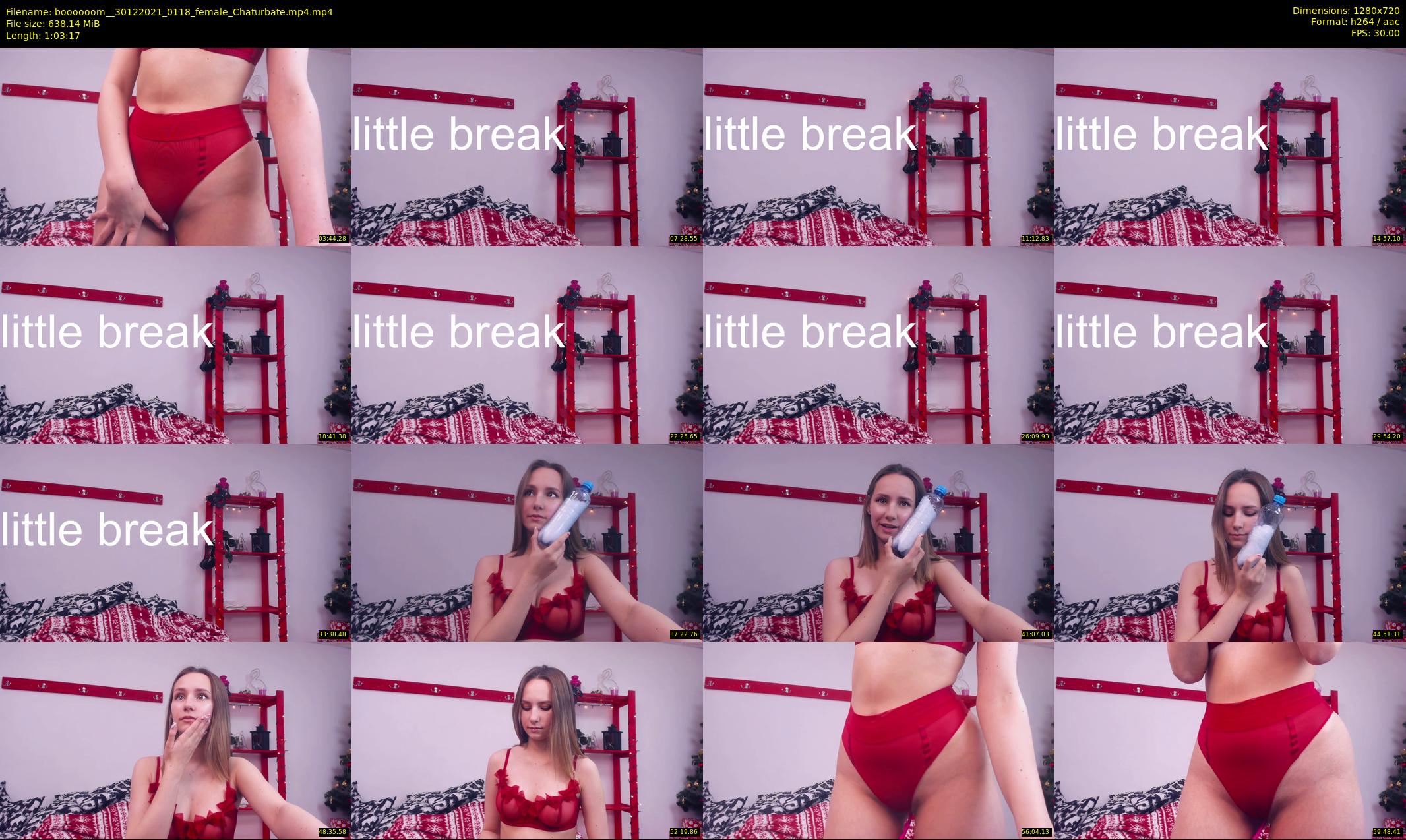 boooooom_ — 64 minute Chaturbate female cam show recording, 720p, Dec 30, 2021