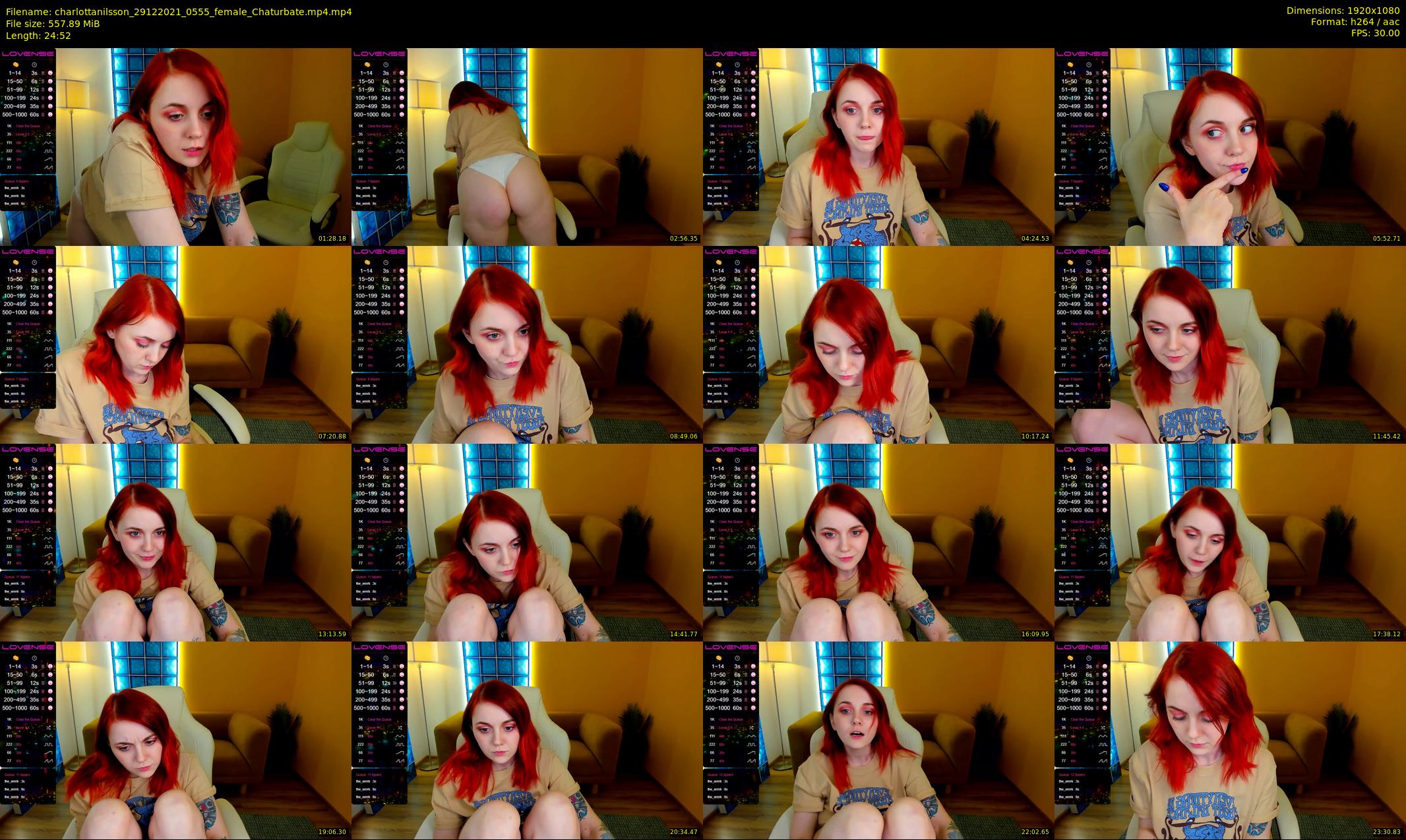 charlottanilsson — 25 minute Chaturbate female cam show recording, 1080p, Dec 29, 2021