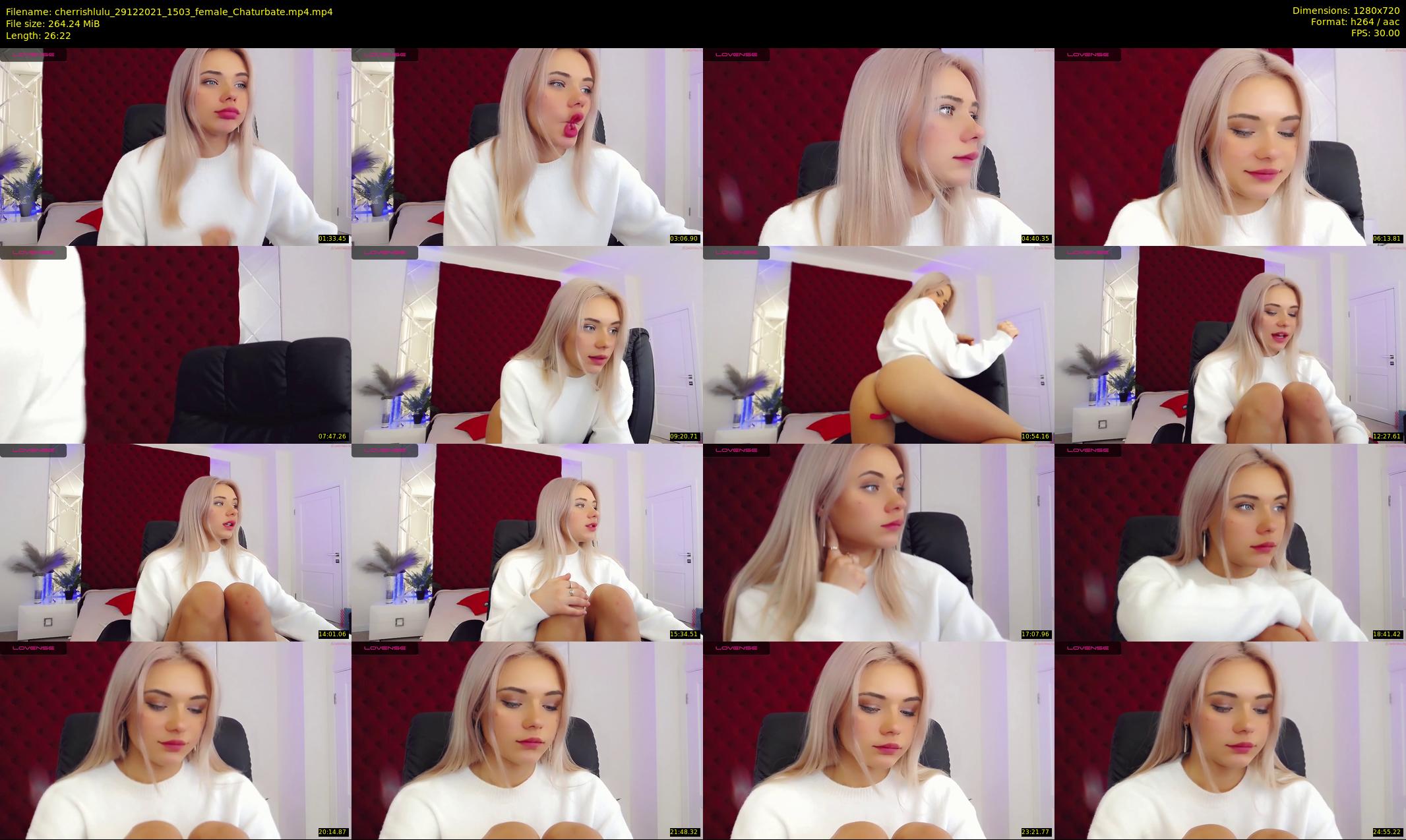 cherrishlulu — 27 minute Chaturbate female cam show recording, 720p, Dec 29, 2021