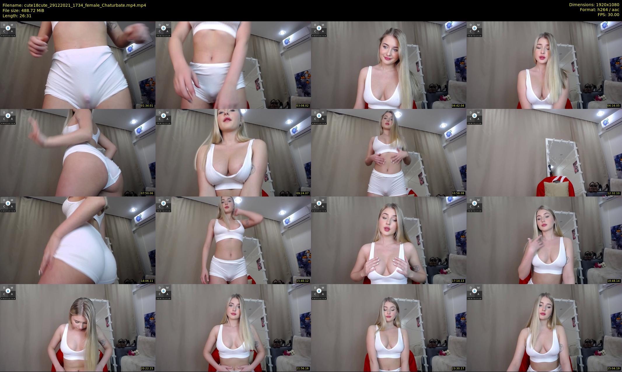 cute18cute — 27 minute Chaturbate female cam show recording, 1080p, Dec 29, 2021