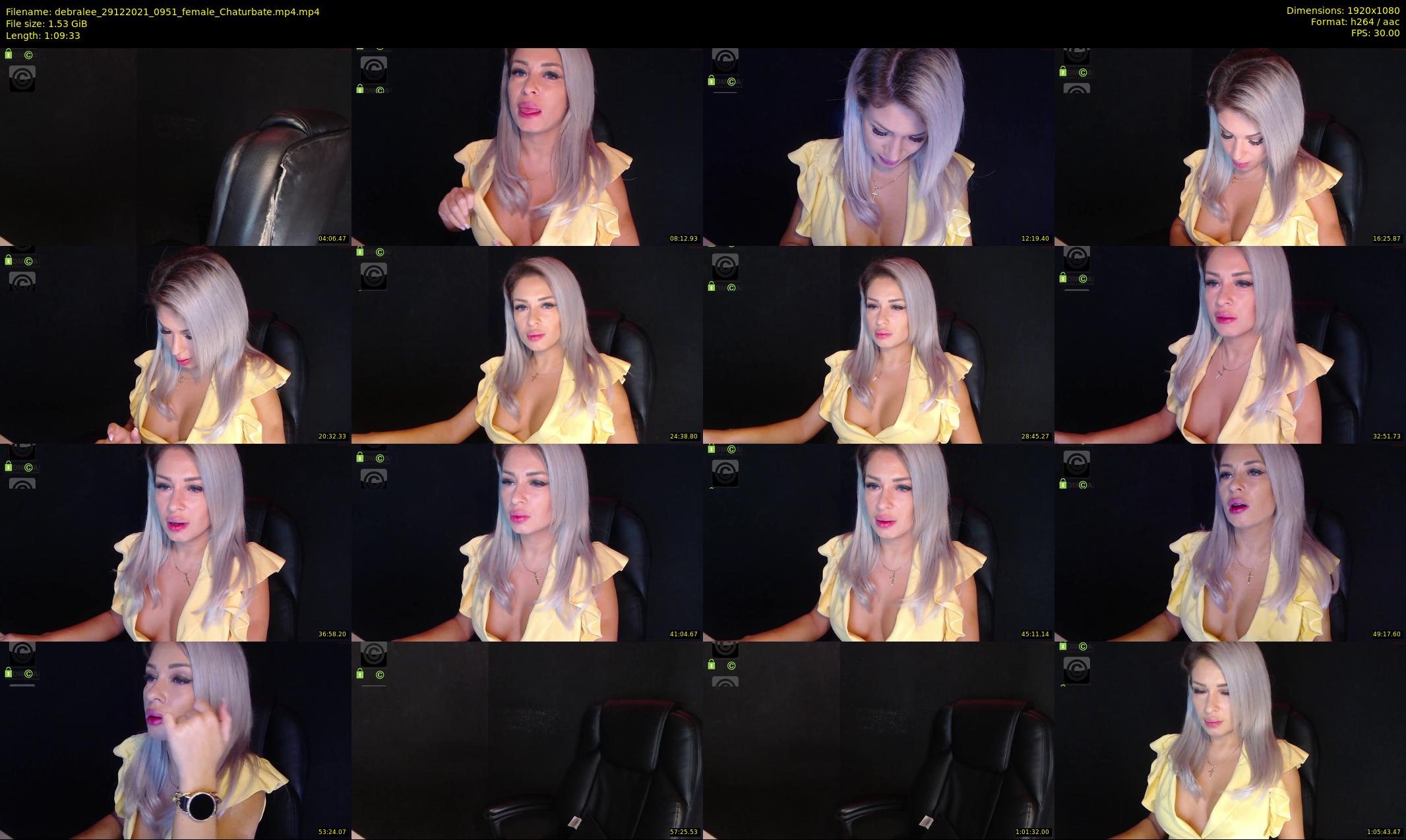 debralee — 70 minute Chaturbate female cam show recording, 1080p, Dec 29, 2021