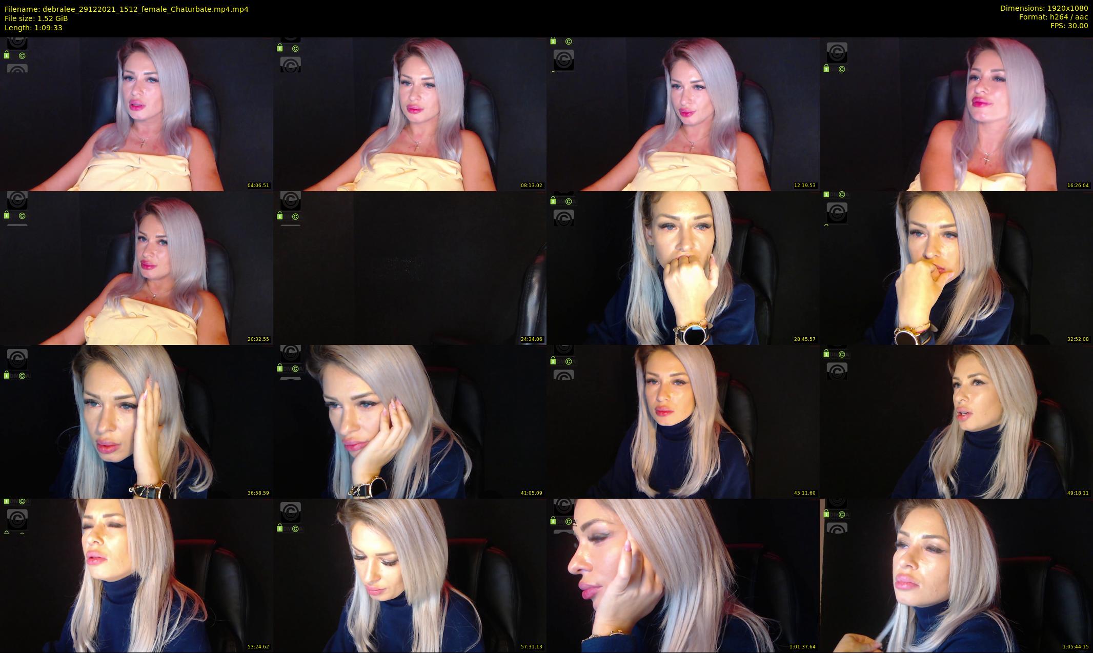 debralee — 70 minute Chaturbate female cam show recording, 1080p, Dec 29, 2021