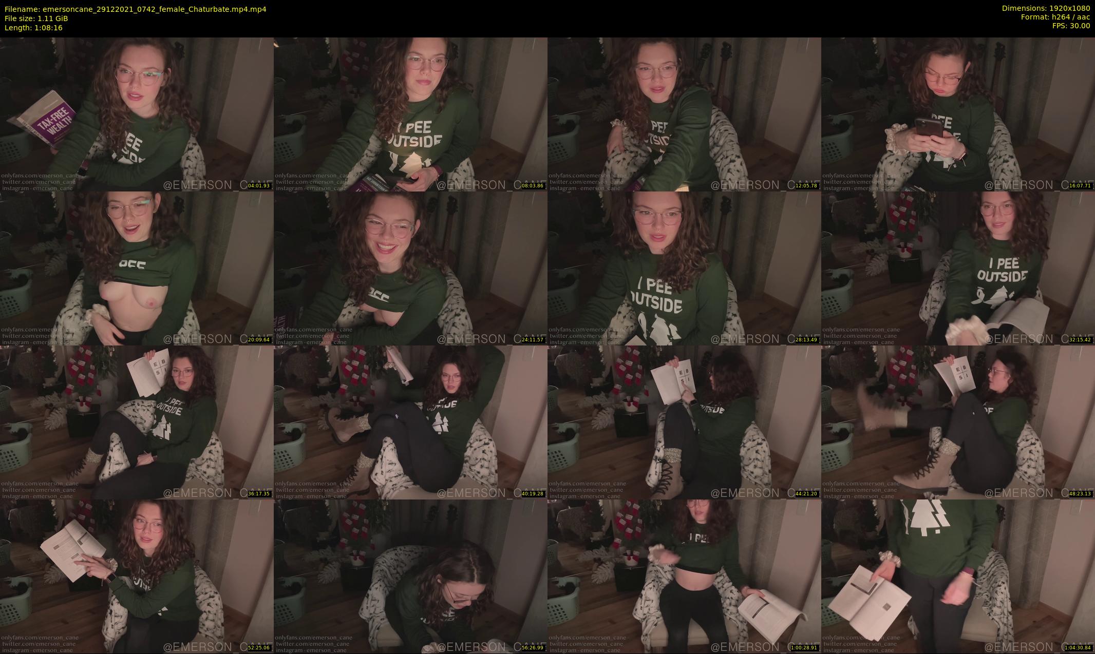 emersoncane — 69 minute Chaturbate female cam show recording, 1080p, Dec 29, 2021