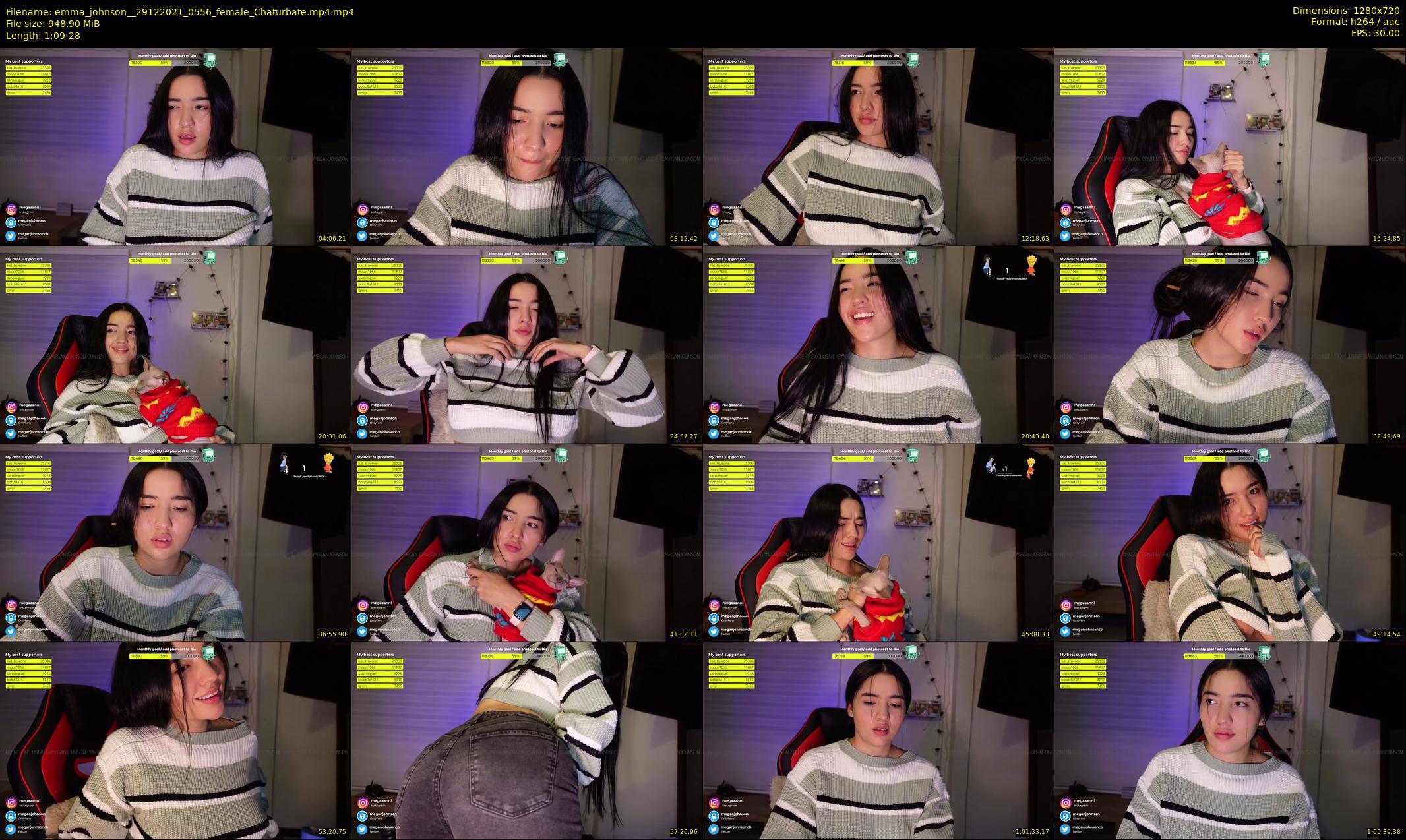emma_johnson_ — 70 minute Chaturbate female cam show recording, 720p, Dec 29, 2021