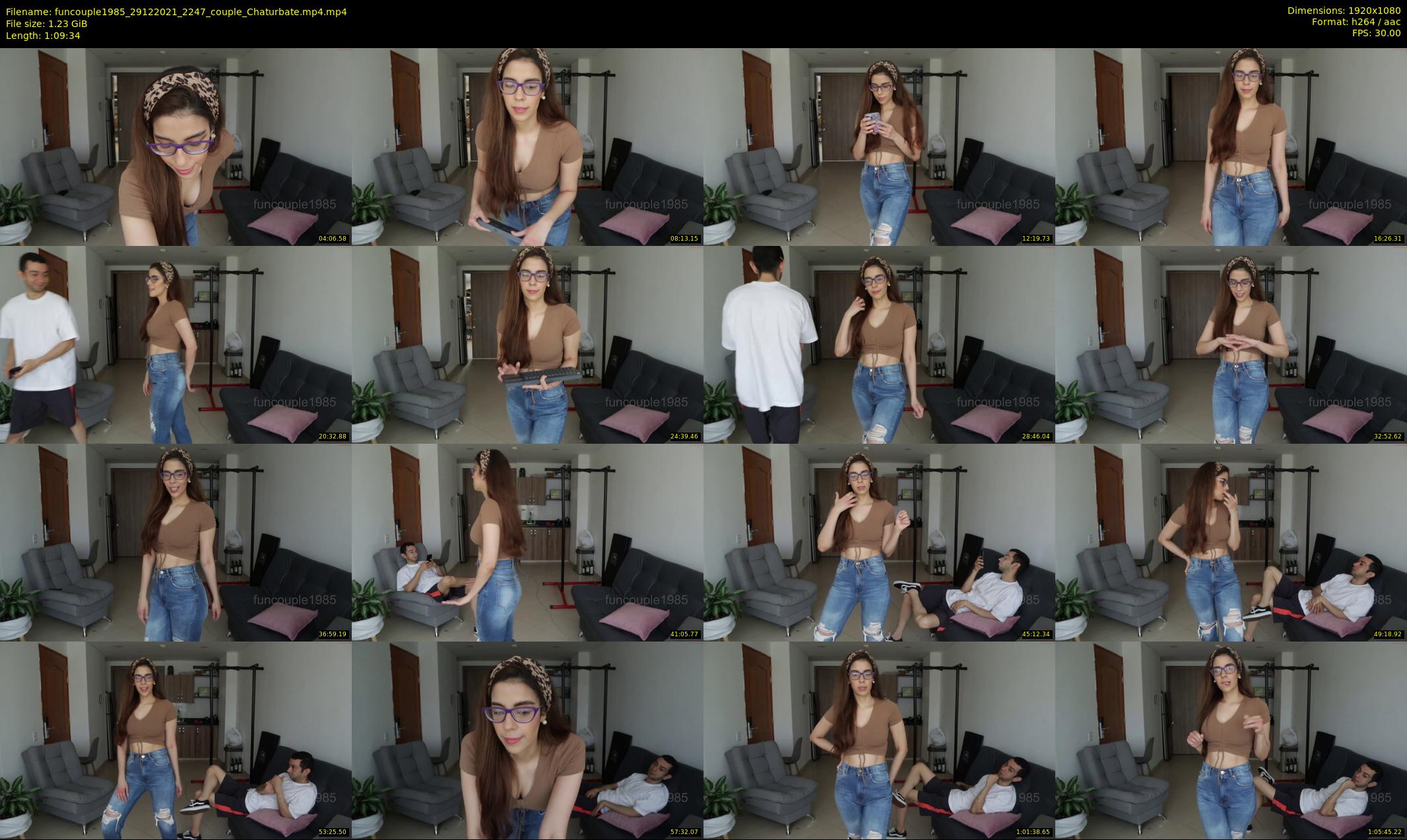 funcouple1985 — 70 minute Chaturbate couple cam show recording, 1080p, Dec 29, 2021