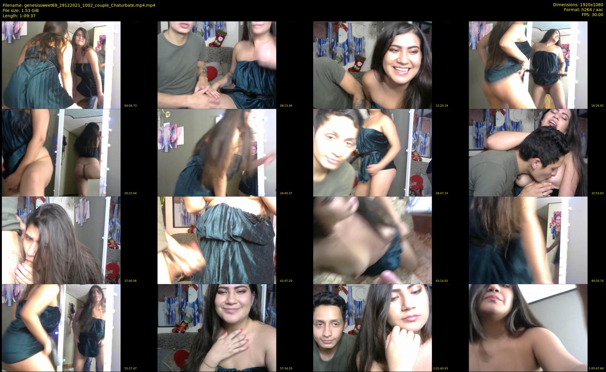 genesissweet69 — 70 minute Chaturbate couple cam show recording, 1080p, Dec 29, 2021
