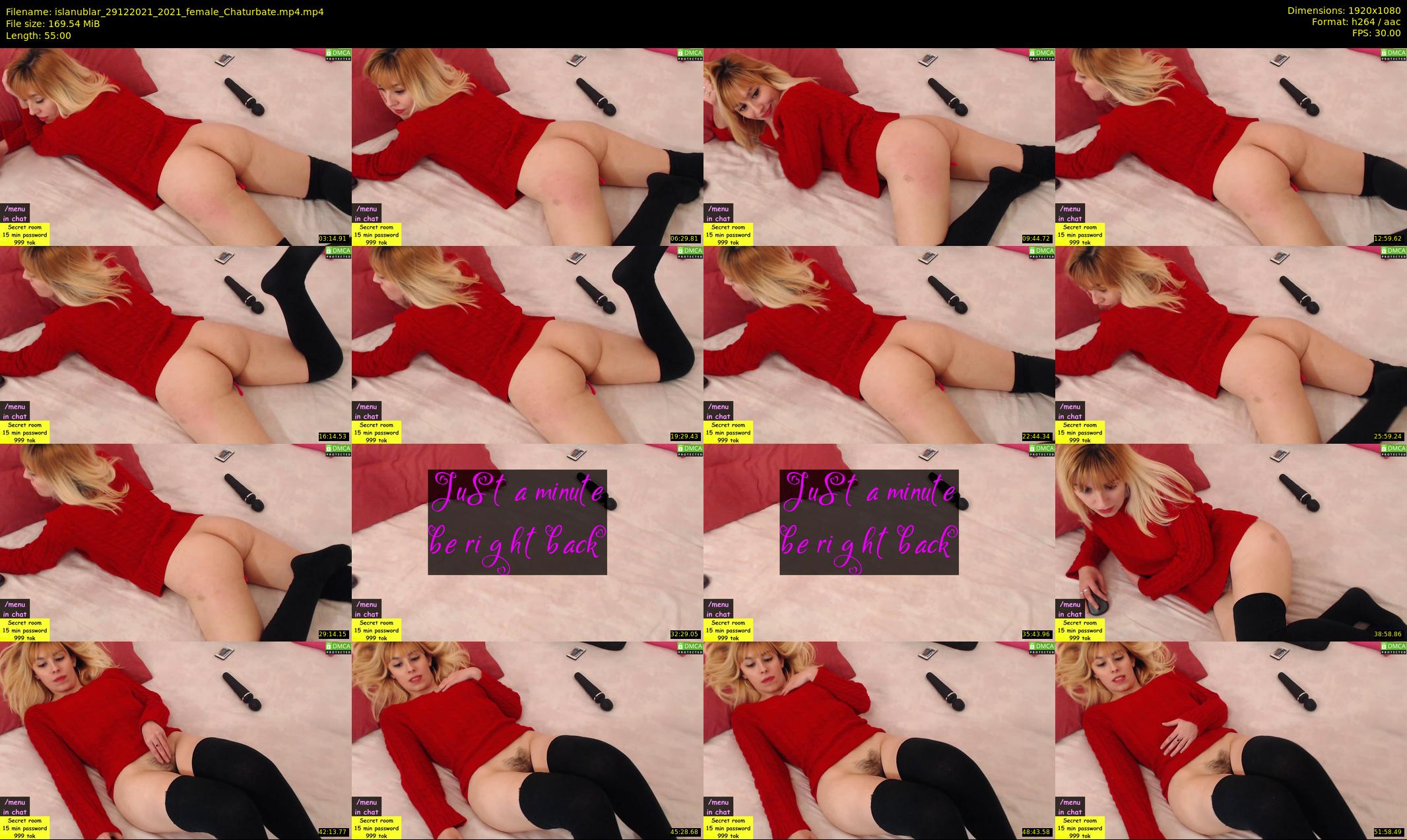 islanublar — 55 minute Chaturbate female cam show recording, 1080p, Dec 29, 2021