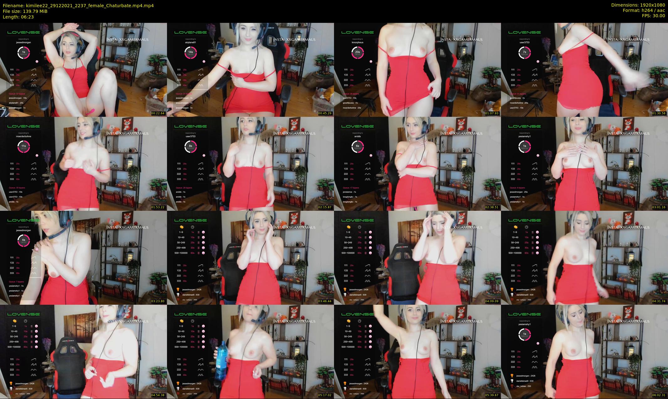 kimilee22 — 7 minute Chaturbate female cam show recording, 1080p, Dec 29, 2021