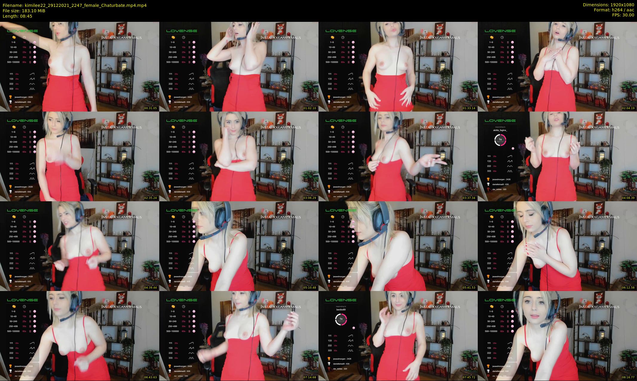 kimilee22 — 9 minute Chaturbate female cam show recording, 1080p, Dec 29, 2021
