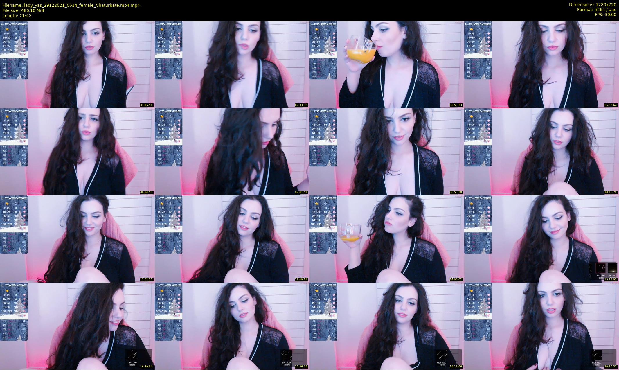 lady_yas — 22 minute Chaturbate female cam show recording, 720p, Dec 29, 2021