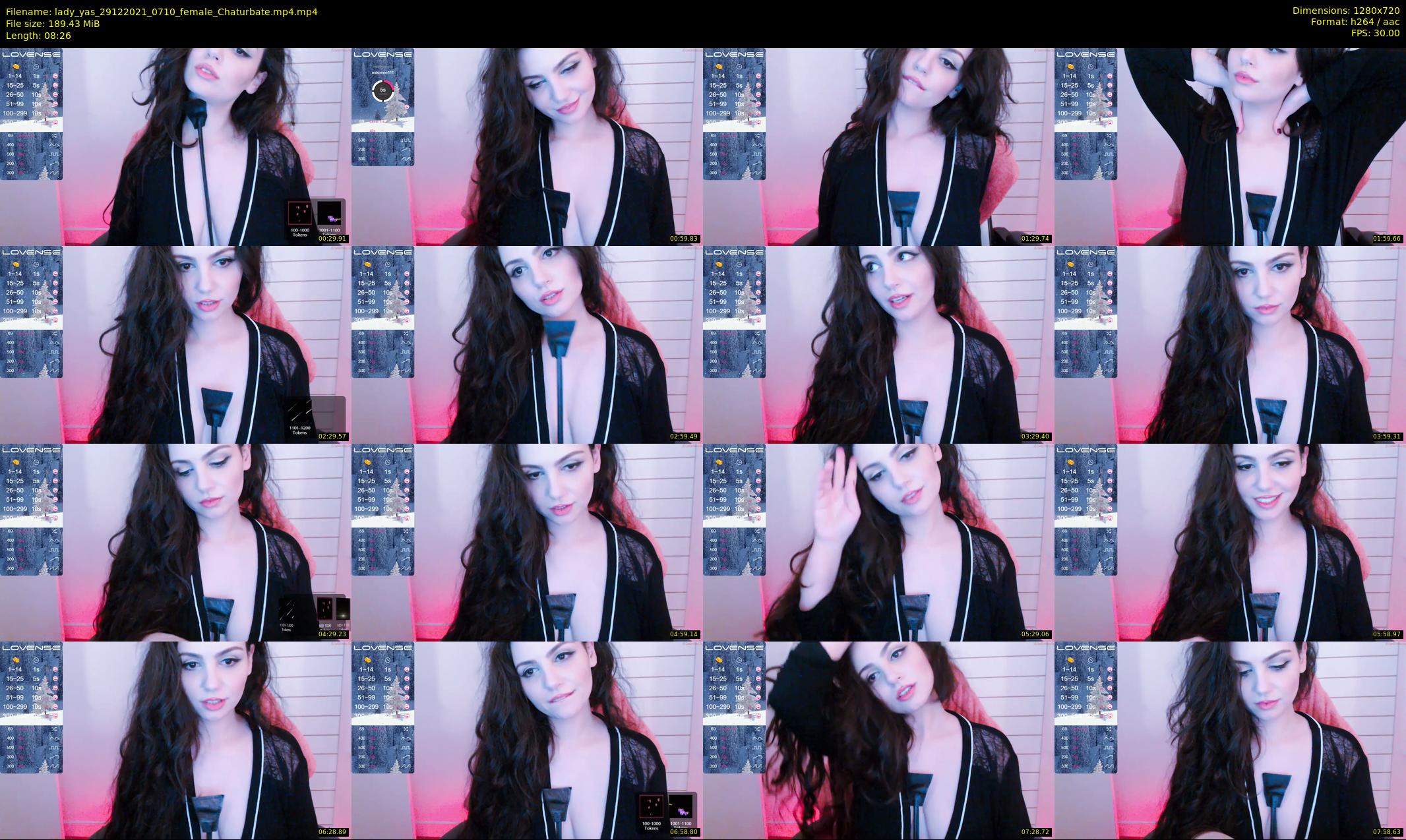 lady_yas — 9 minute Chaturbate female cam show recording, 720p, Dec 29, 2021