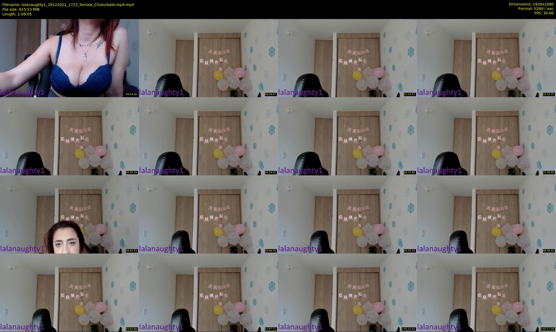lalanaughty1 — 70 minute Chaturbate female cam show recording, 1080p, Dec 29, 2021