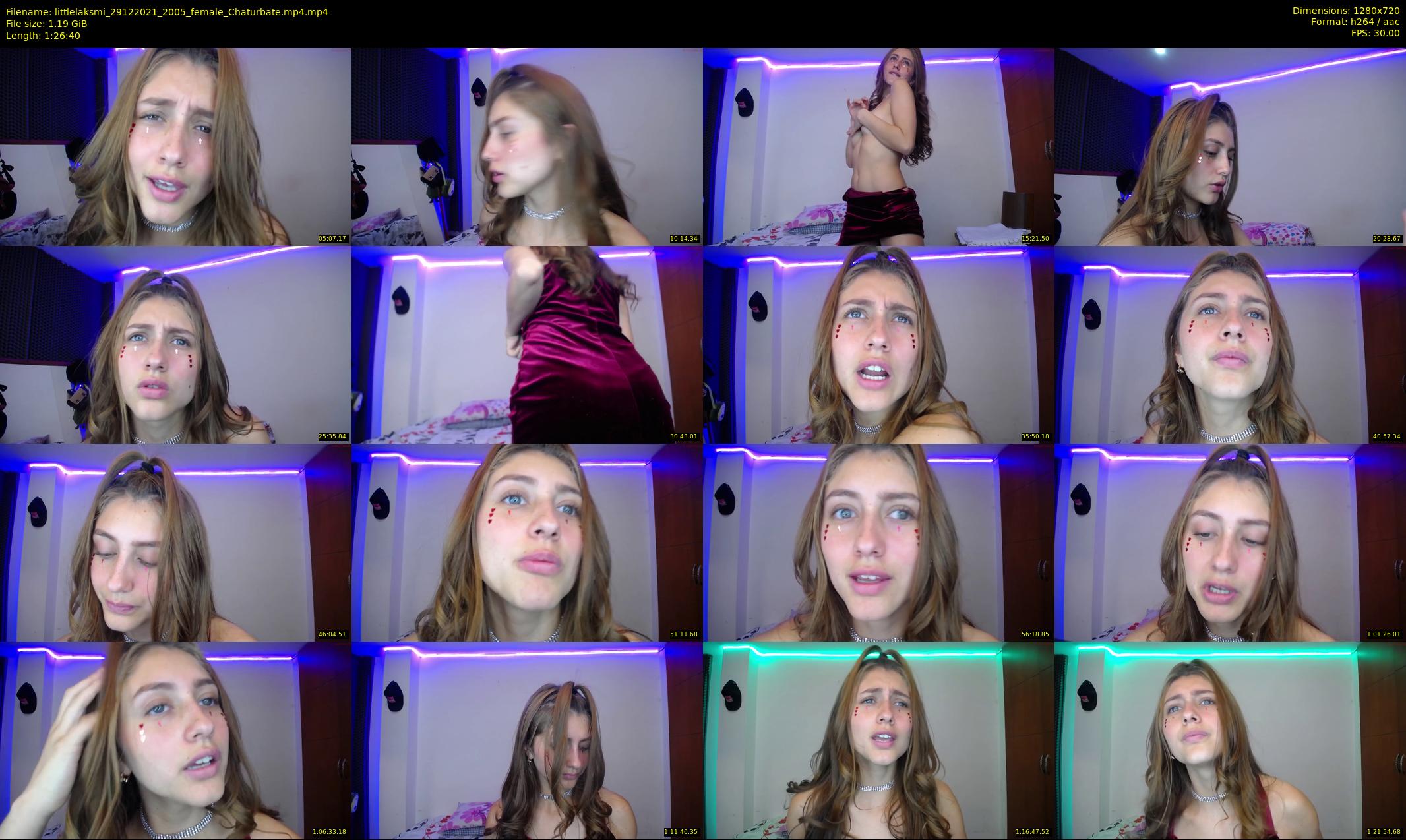 littlelaksmi — 87 minute Chaturbate female cam show recording, 720p, Dec 29, 2021