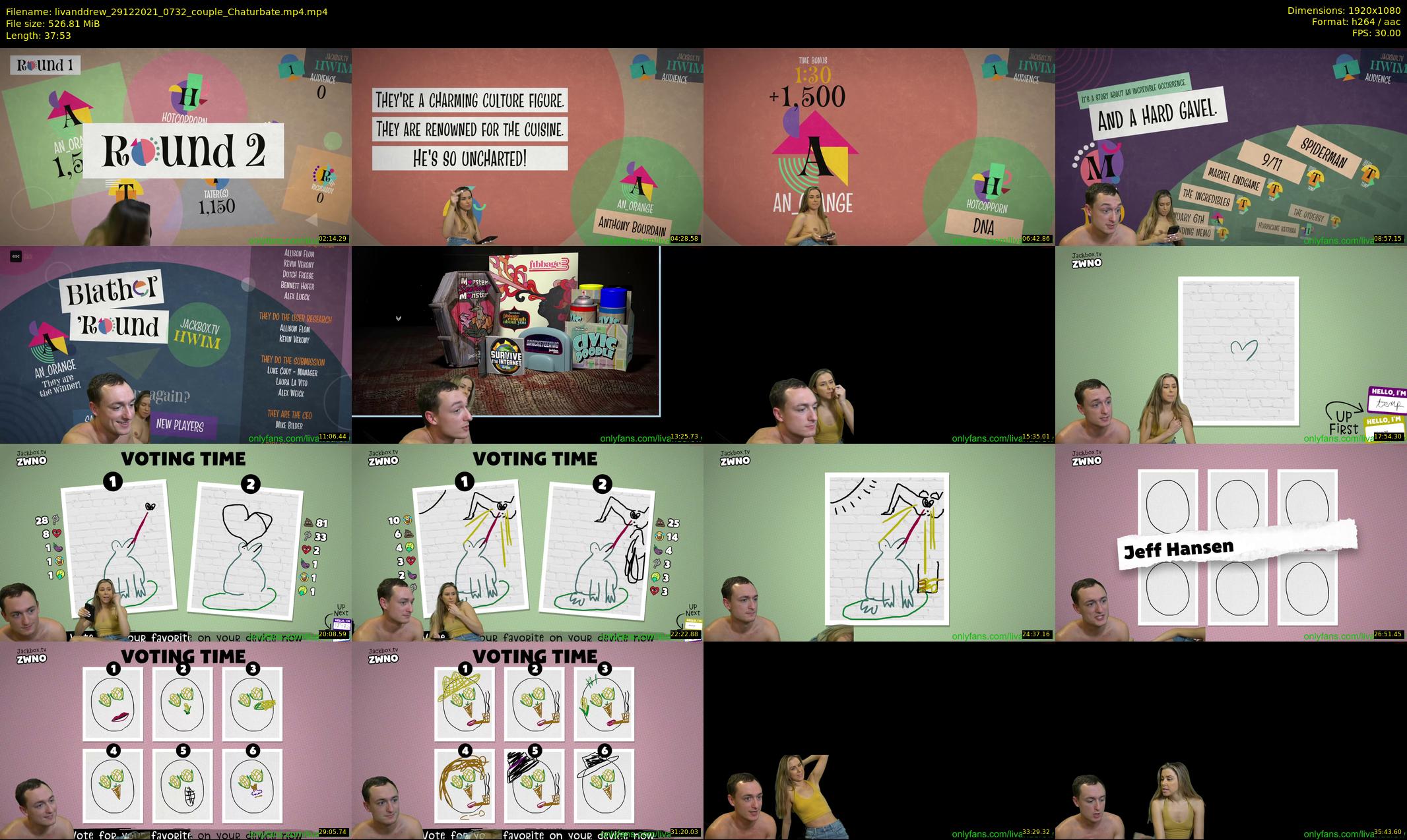 livanddrew — 38 minute Chaturbate couple cam show recording, 1080p, Dec 29, 2021