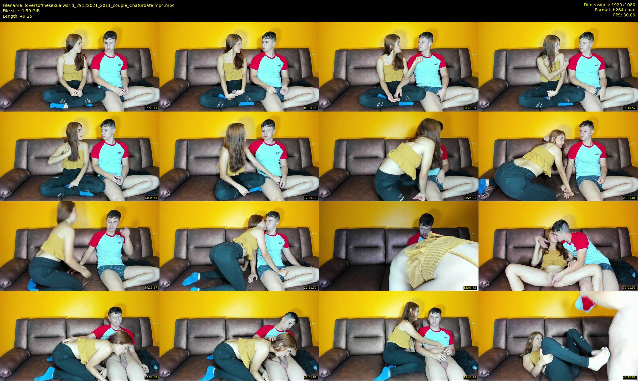 loversofthesexualworld — 50 minute Chaturbate couple cam show recording, 1080p, Dec 29, 2021