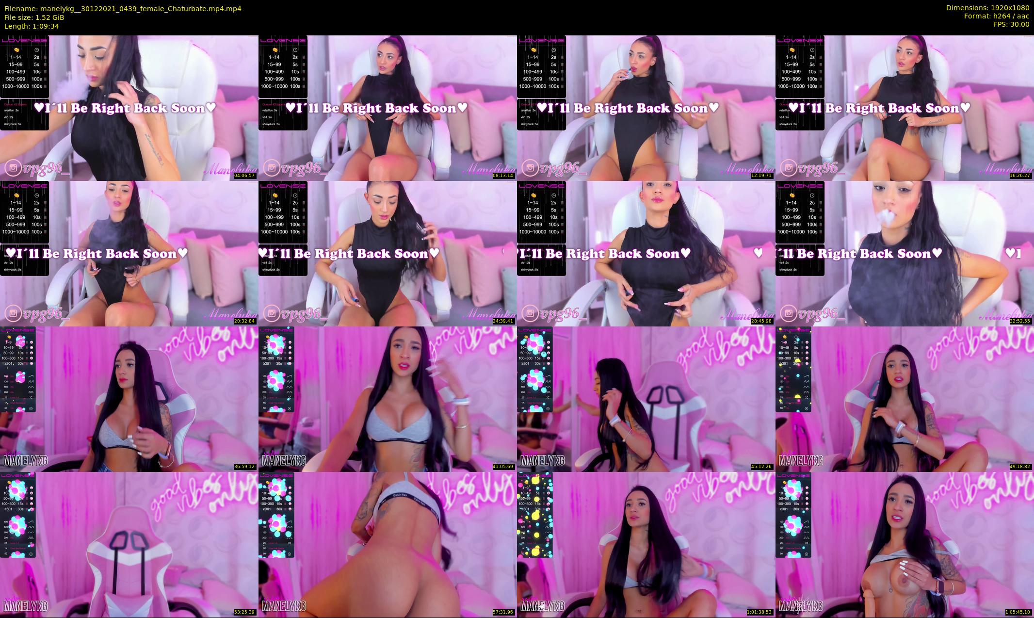 manelykg_ — 70 minute Chaturbate female cam show recording, 1080p, Dec 30, 2021
