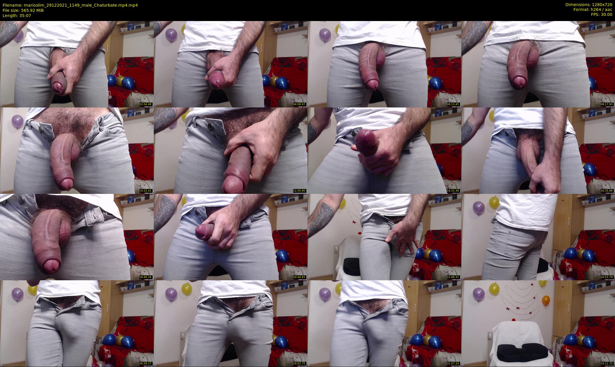marioslim — 36 minute Chaturbate male cam show recording, 720p, Dec 29, 2021