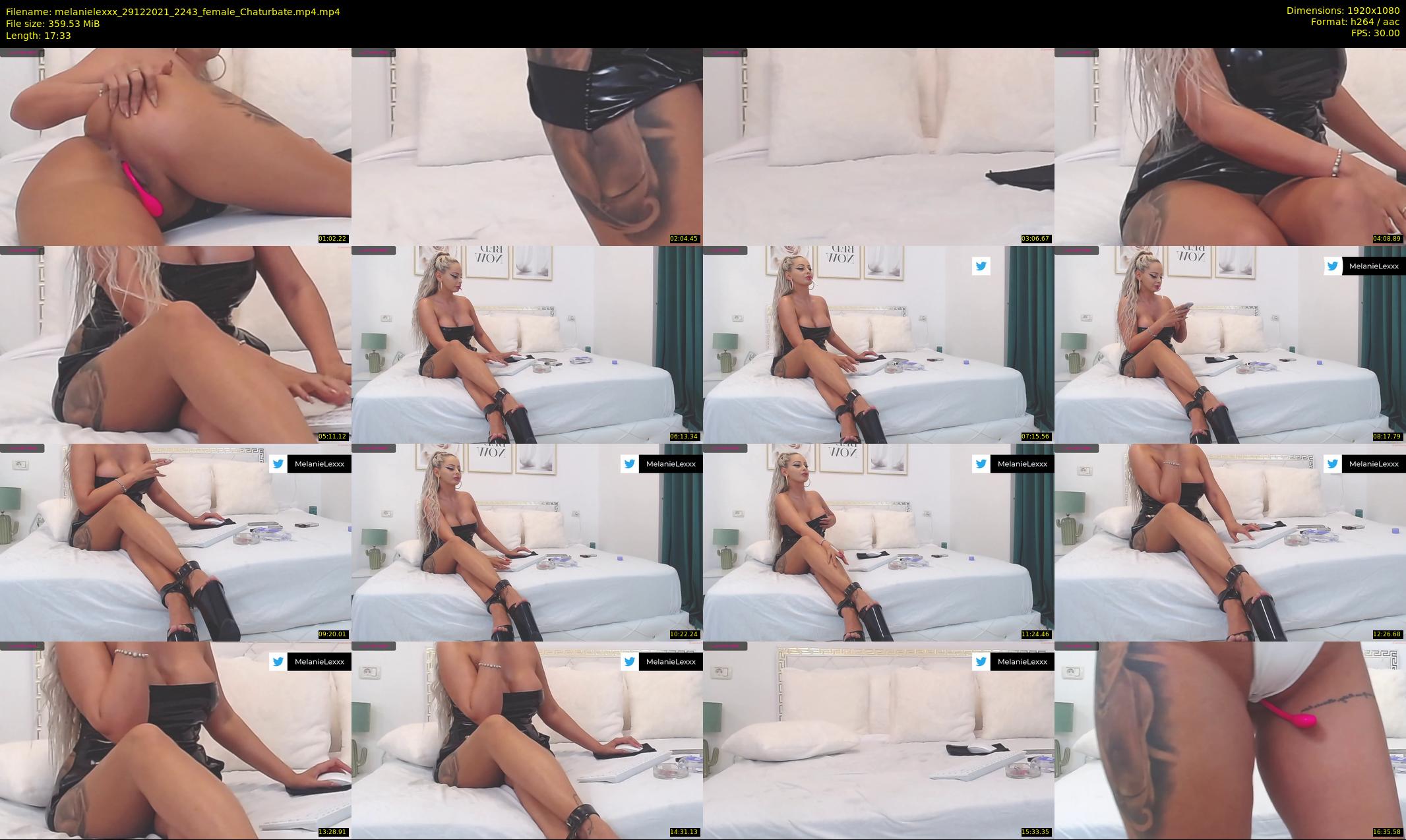 melanielexxx — 18 minute Chaturbate female cam show recording, 1080p, Dec 29, 2021