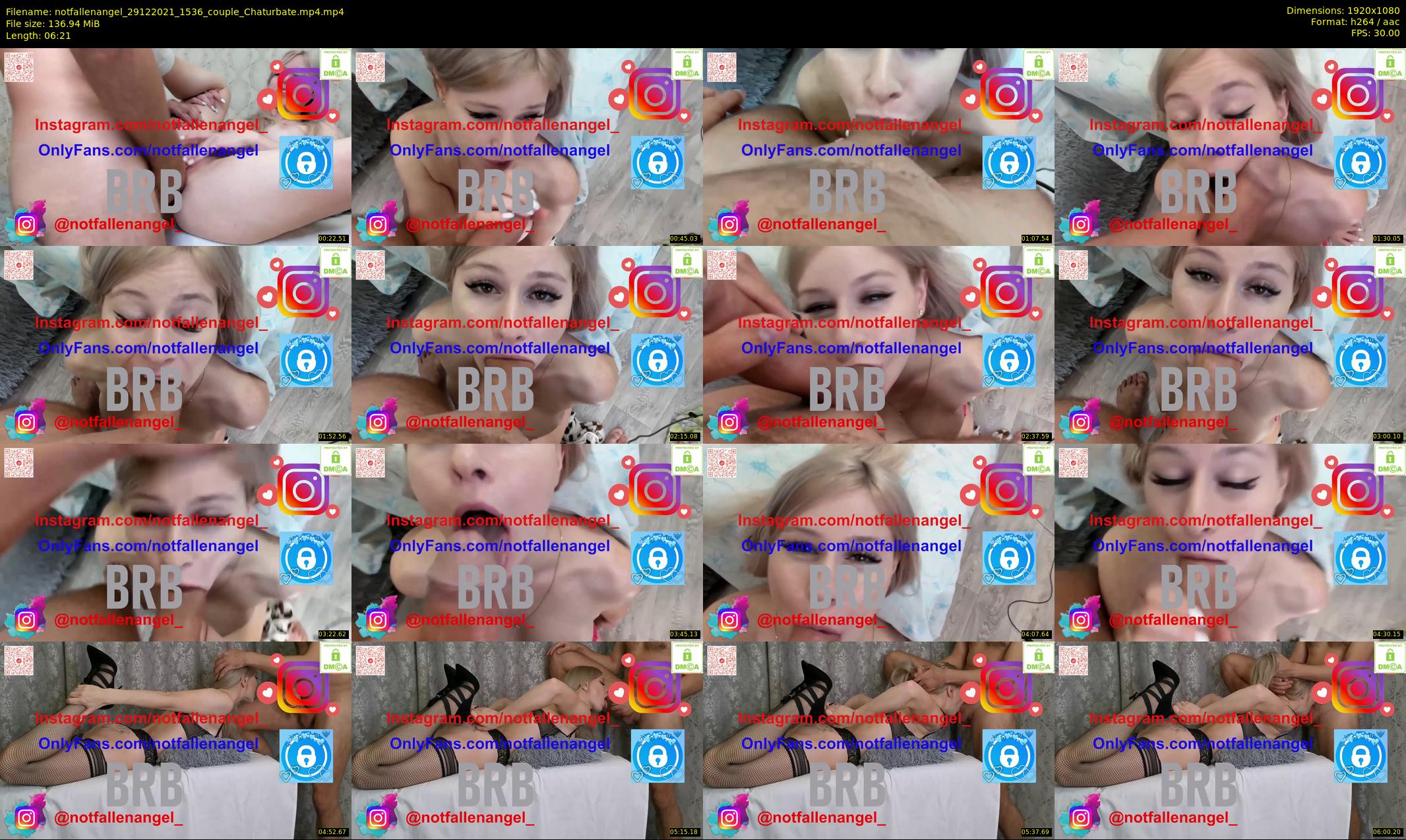 notfallenangel — 7 minute Chaturbate couple cam show recording, 1080p, Dec 29, 2021