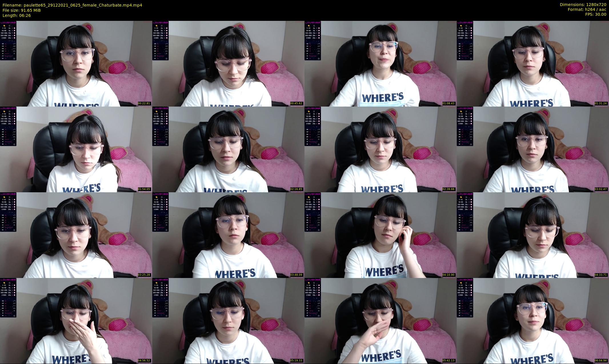 paulette65 — 7 minute Chaturbate female cam show recording, 720p, Dec 29, 2021