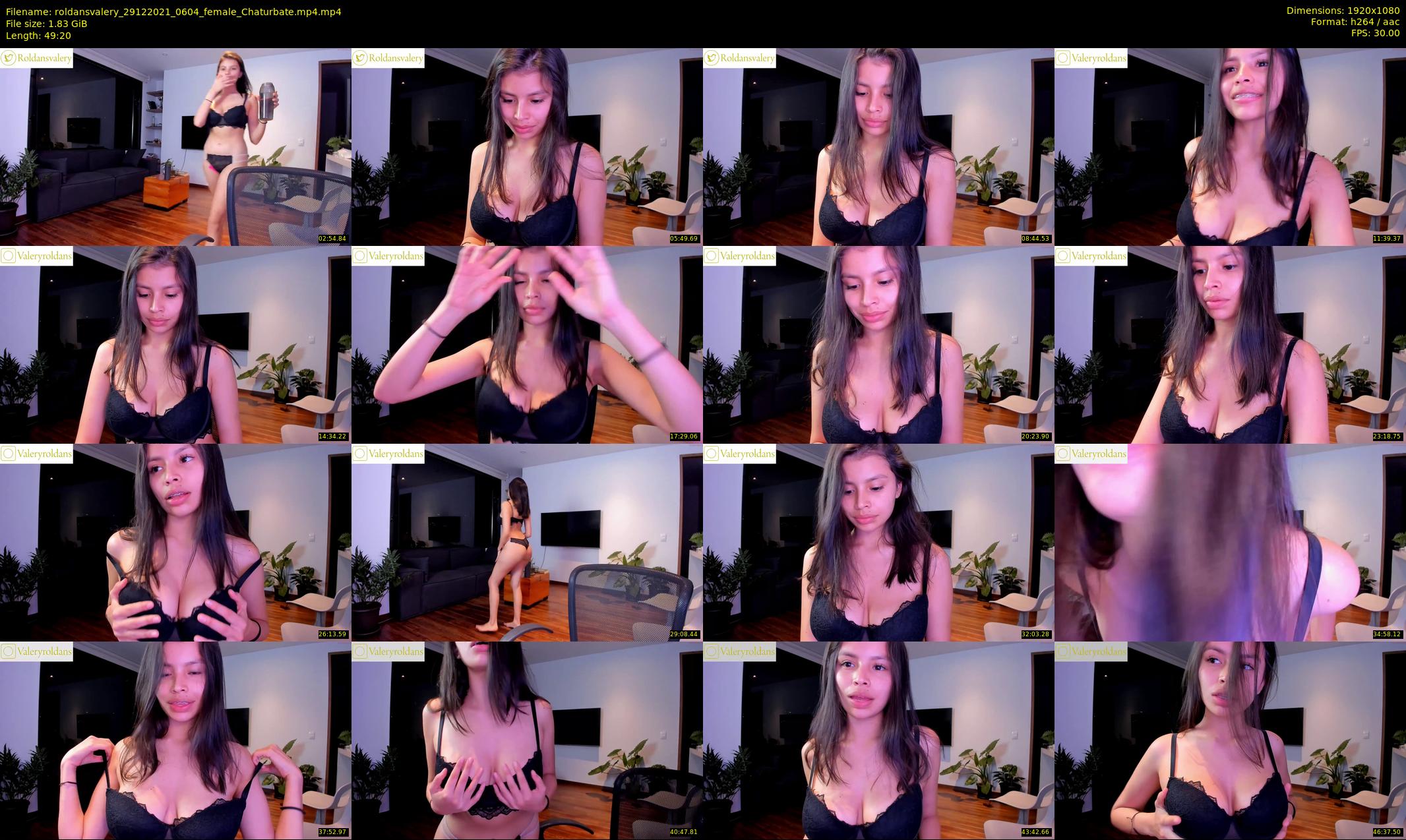 roldansvalery — 50 minute Chaturbate female cam show recording, 1080p, Dec 29, 2021