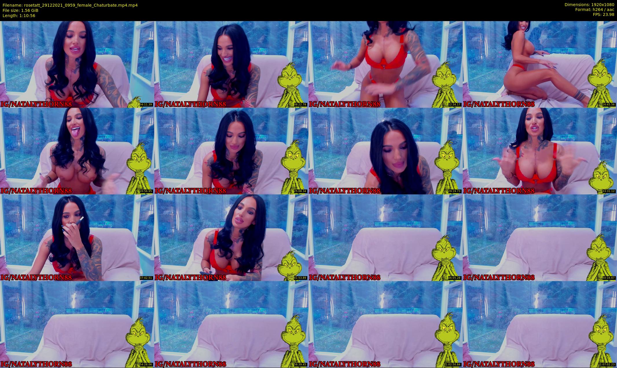 rosetatt — 71 minute Chaturbate female cam show recording, 1080p, Dec 29, 2021