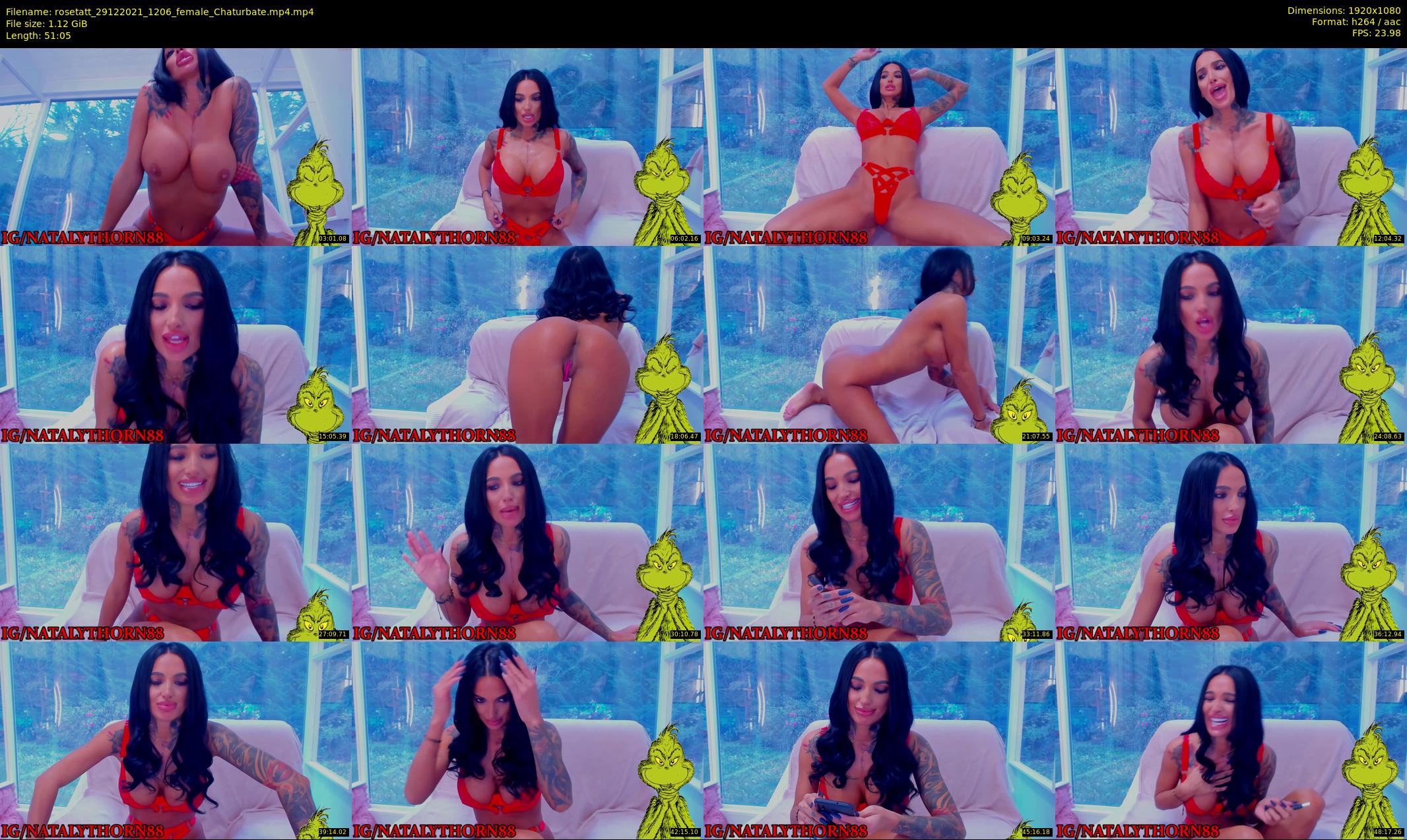 rosetatt — 52 minute Chaturbate female cam show recording, 1080p, Dec 29, 2021