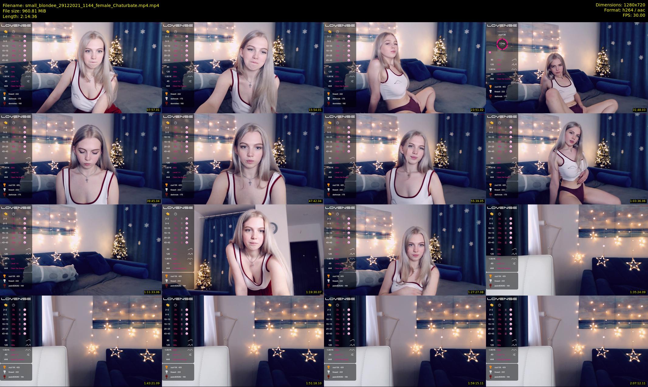 small_blondee — 135 minute Chaturbate female cam show recording, 720p, Dec 29, 2021