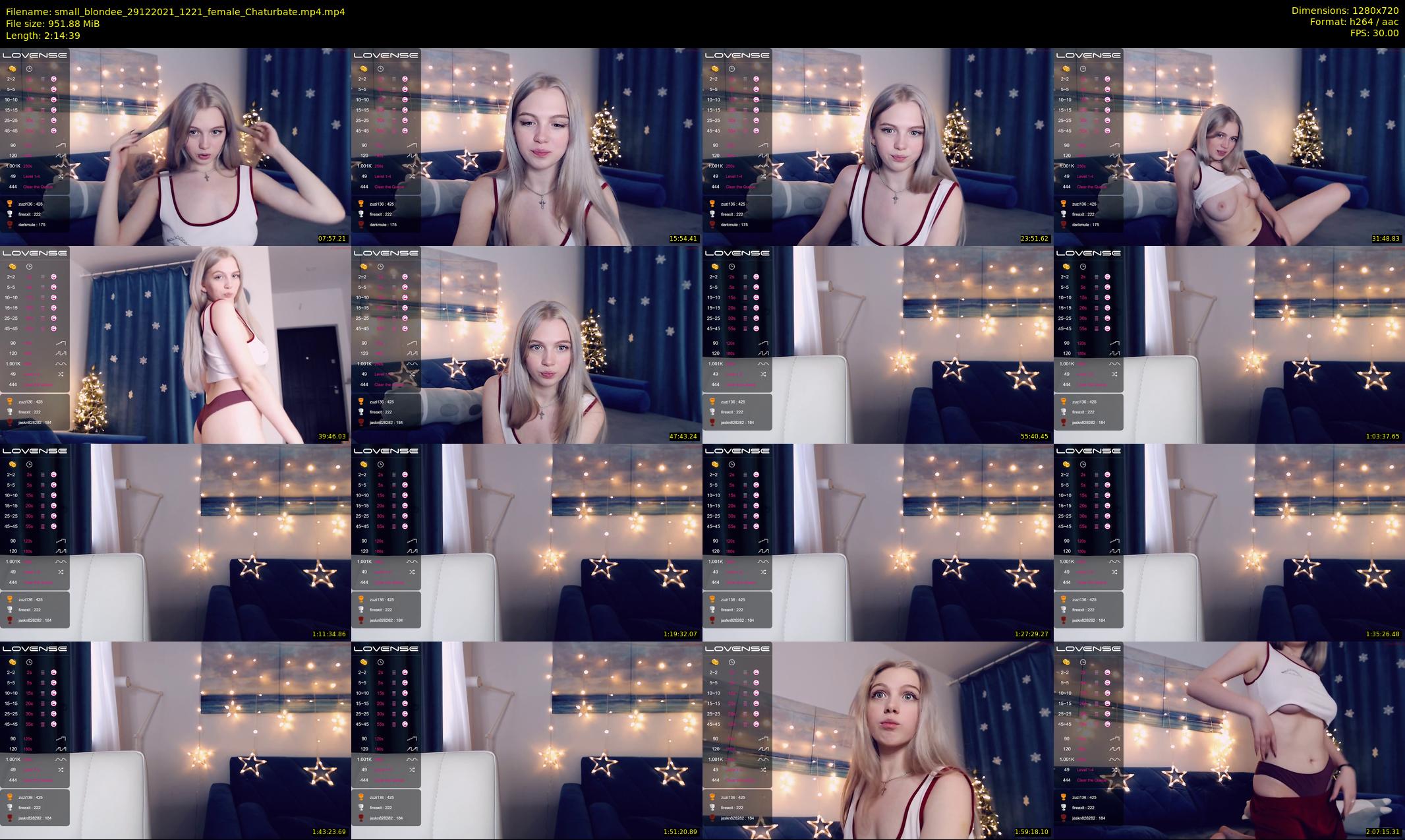 small_blondee — 135 minute Chaturbate female cam show recording, 720p, Dec 29, 2021