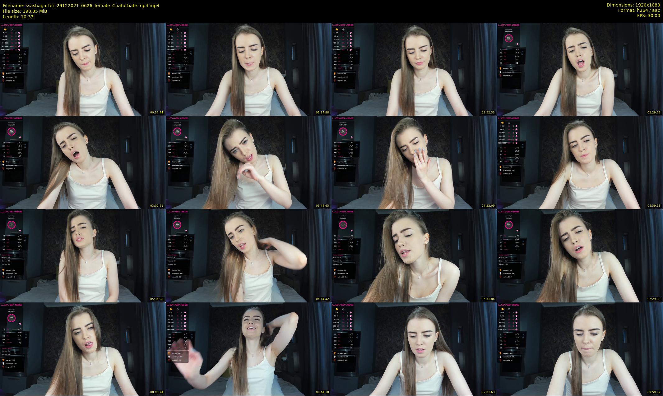 ssashagarter — 11 minute Chaturbate female cam show recording, 1080p, Dec 29, 2021
