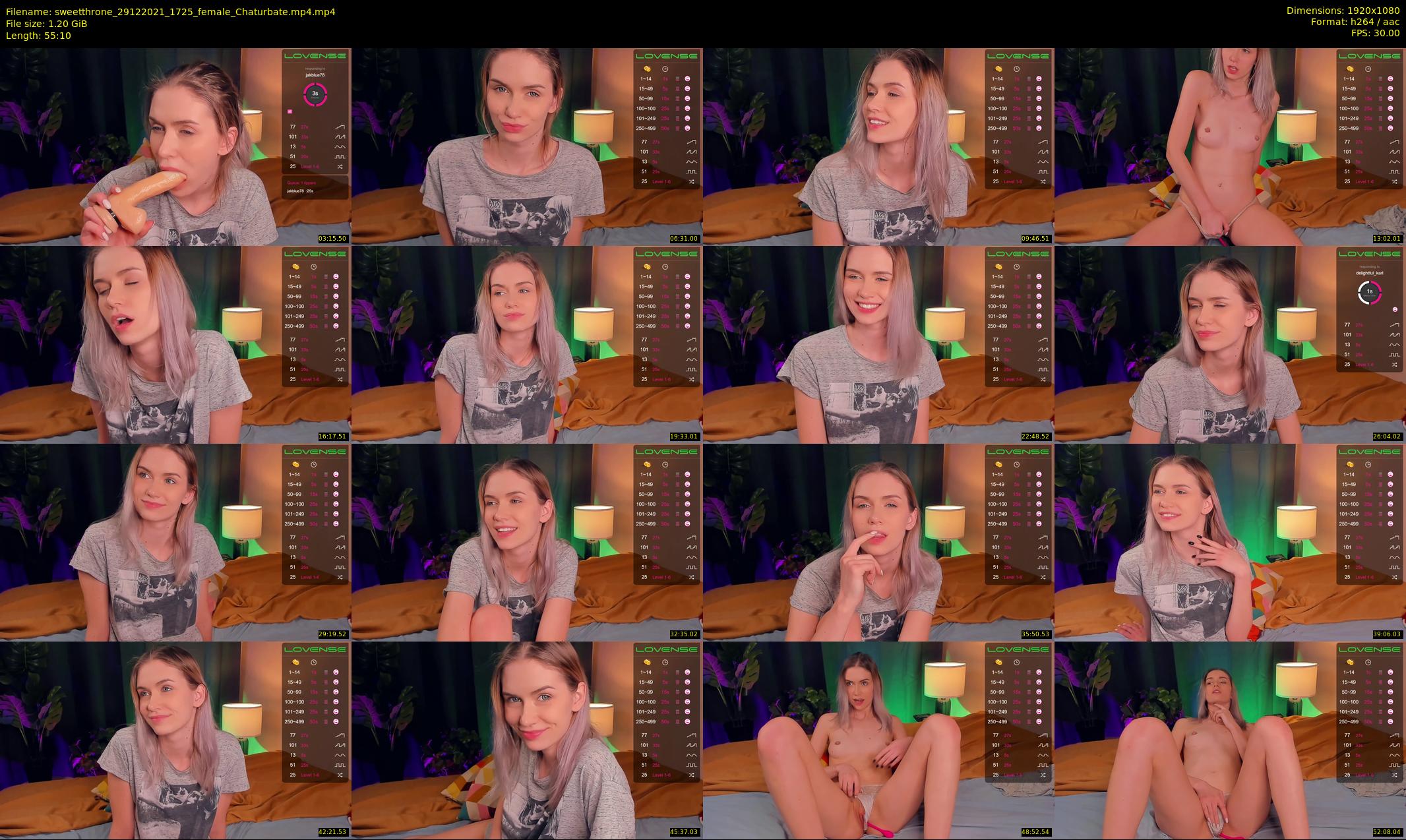 sweetthrone — 56 minute Chaturbate couple cam show recording, 1080p, Dec 29, 2021