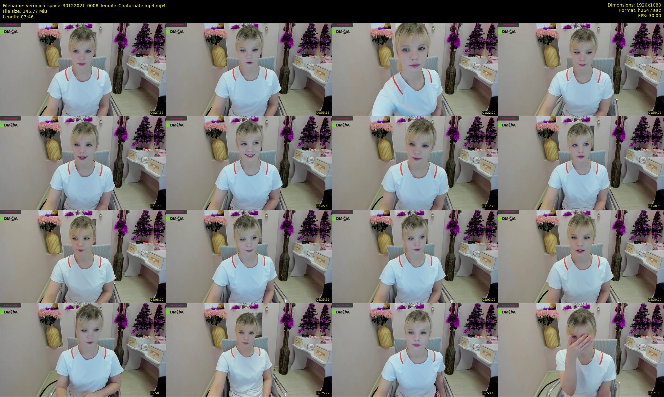 veronica_space — 8 minute Chaturbate female cam show recording, 1080p, Dec 30, 2021