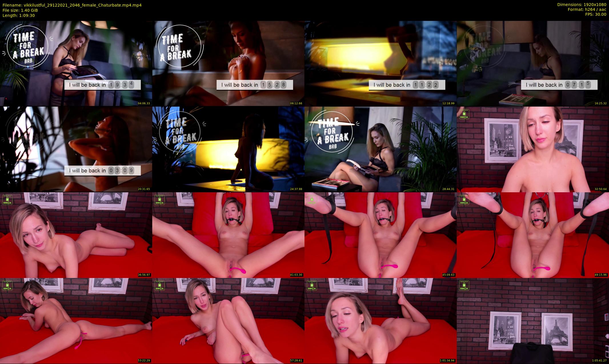 vikkilustful — 70 minute Chaturbate female cam show recording, 1080p, Dec 29, 2021
