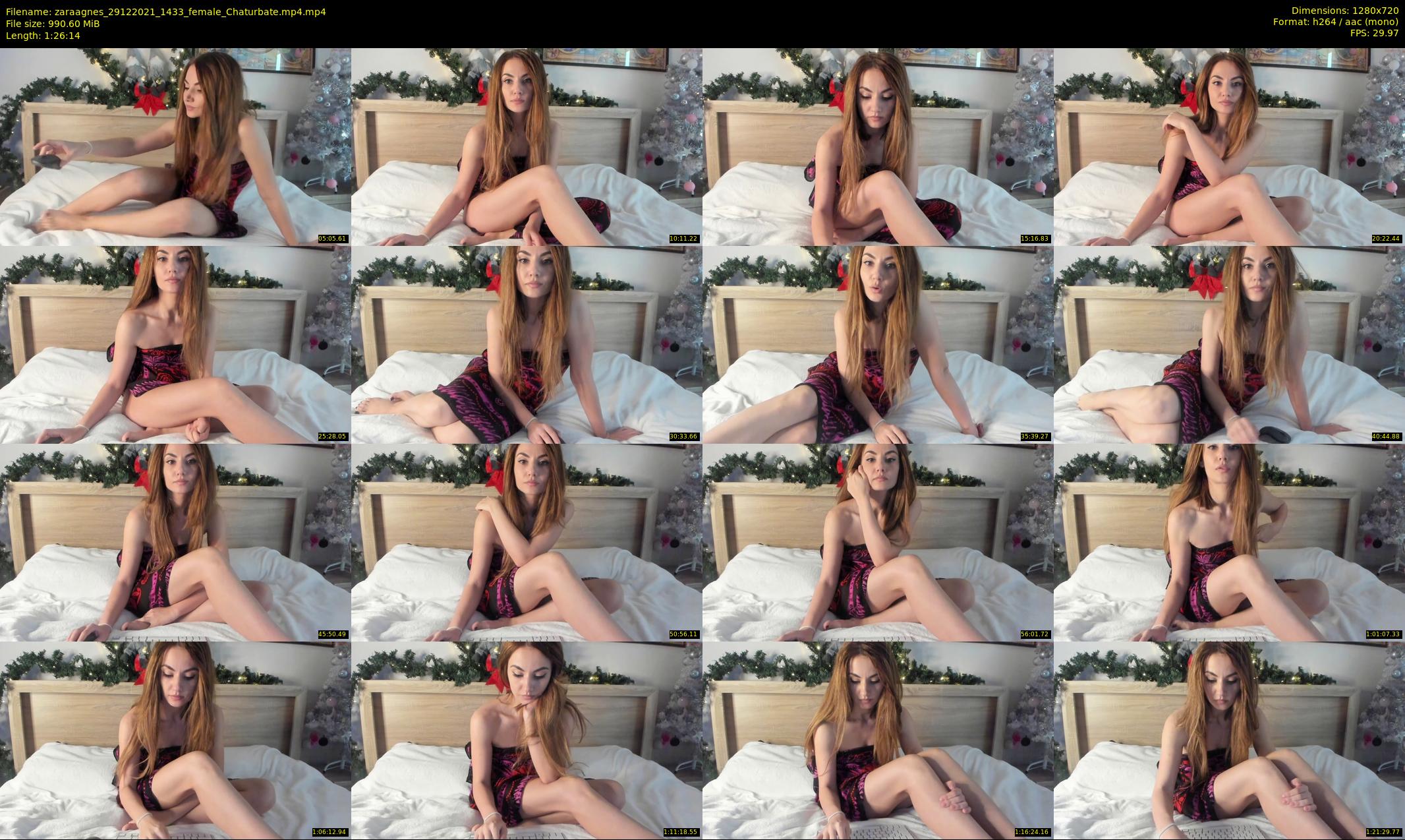 zaraagnes — 87 minute Chaturbate female cam show recording, 720p, Dec 29, 2021