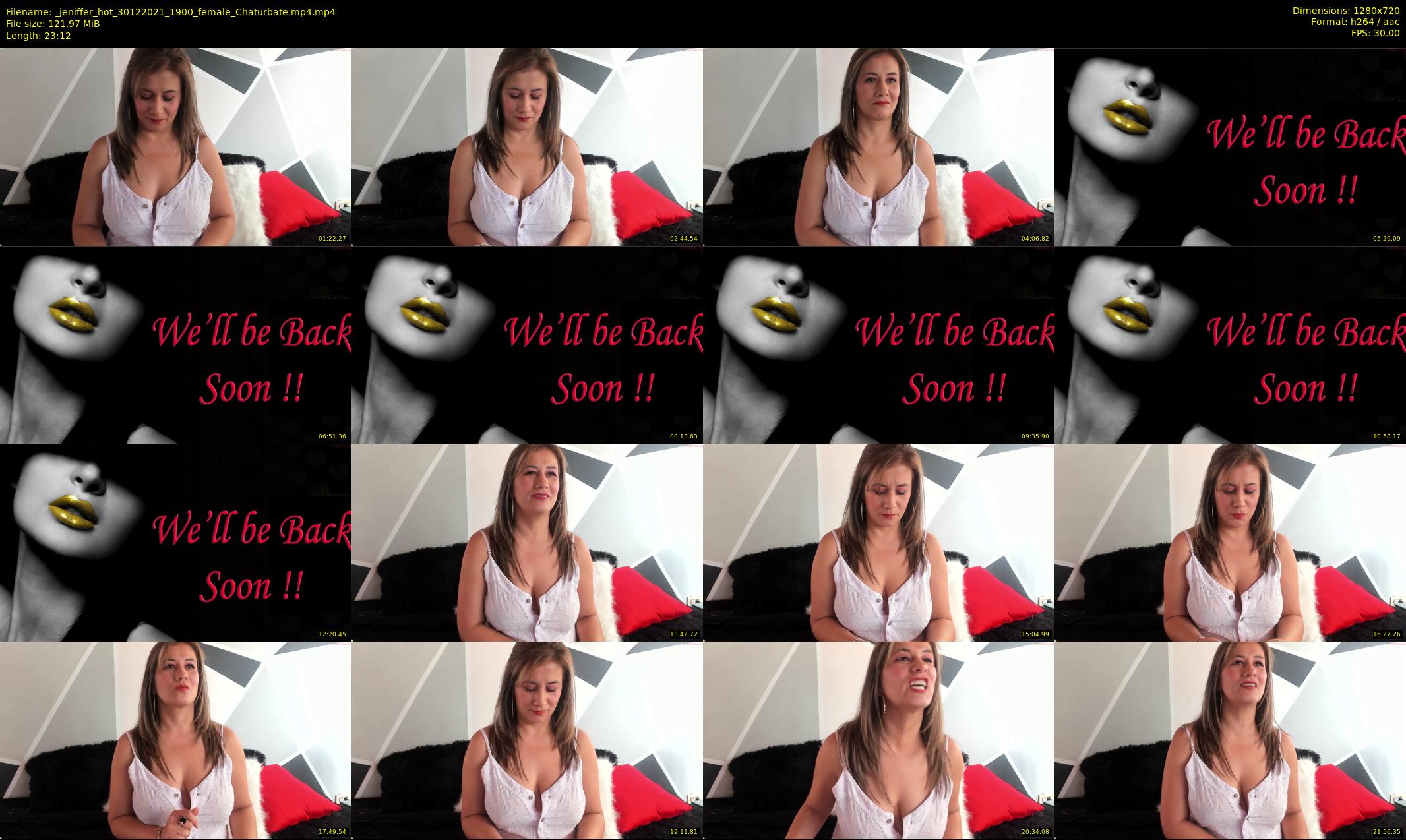 _jeniffer_hot — 24 minute Chaturbate female cam show recording, 720p, Dec 30, 2021