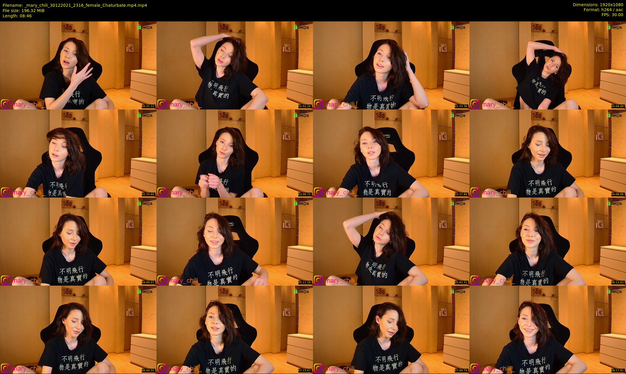 _mary_chili — 9 minute Chaturbate female cam show recording, 1080p, Dec 30, 2021