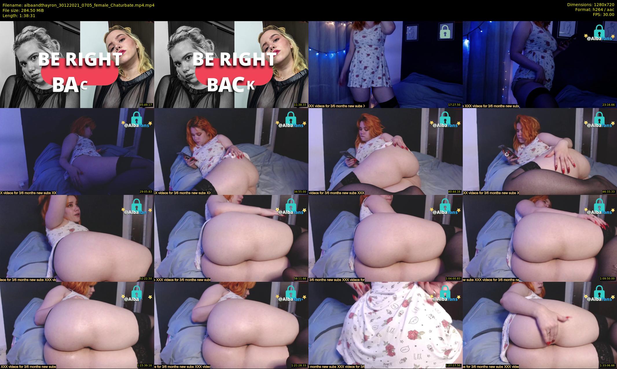 albaandthayron — 99 minute Chaturbate couple cam show recording, 720p, Dec 30, 2021