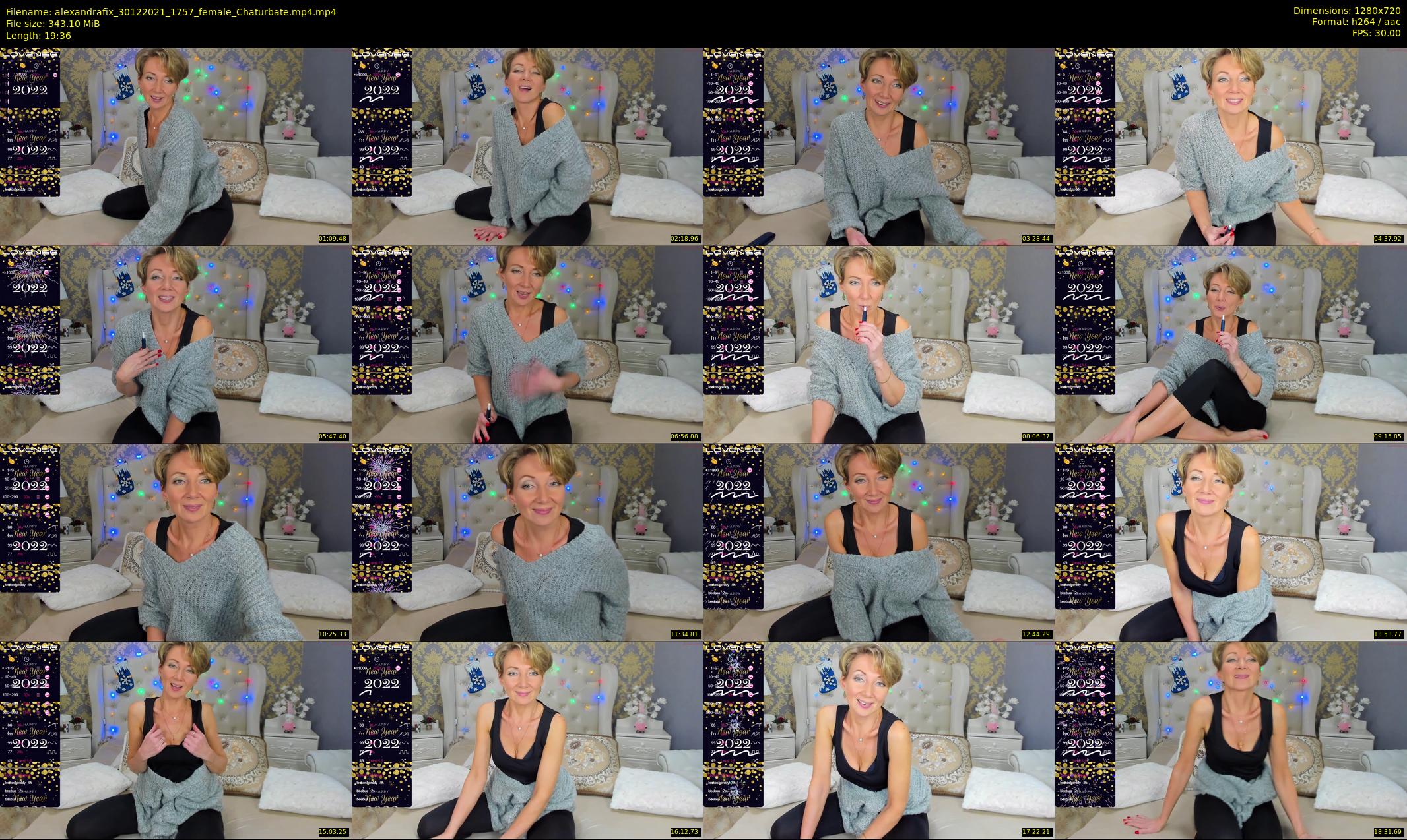 alexandrafix — 20 minute Chaturbate female cam show recording, 720p, Dec 30, 2021