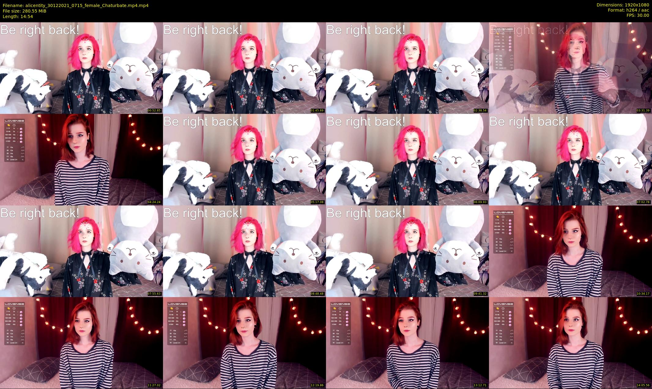 alicentity — 15 minute Chaturbate female cam show recording, 1080p, Dec 30, 2021