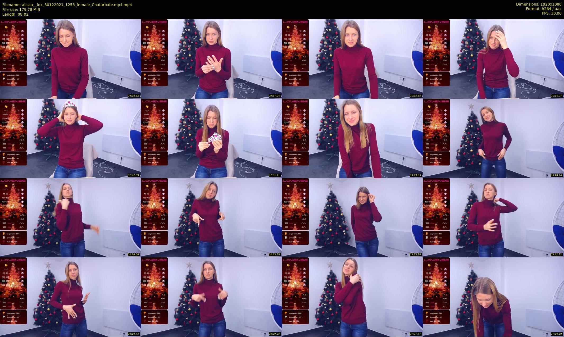 alisaa__fox — 9 minute Chaturbate female cam show recording, 1080p, Dec 30, 2021
