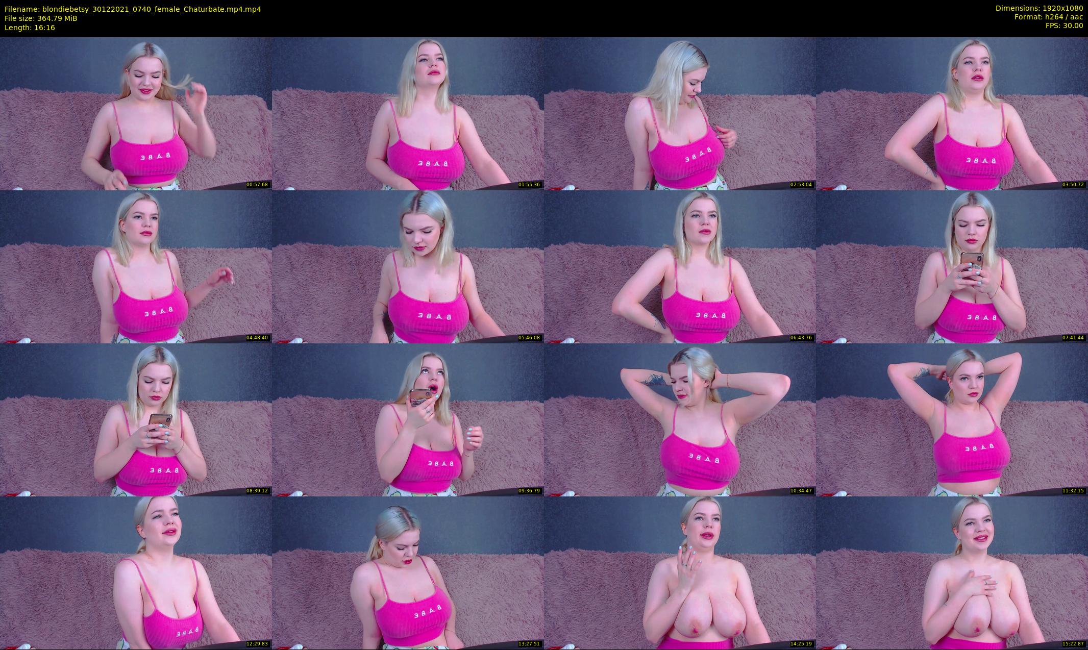 blondiebetsy — 17 minute Chaturbate female cam show recording, 1080p, Dec 30, 2021