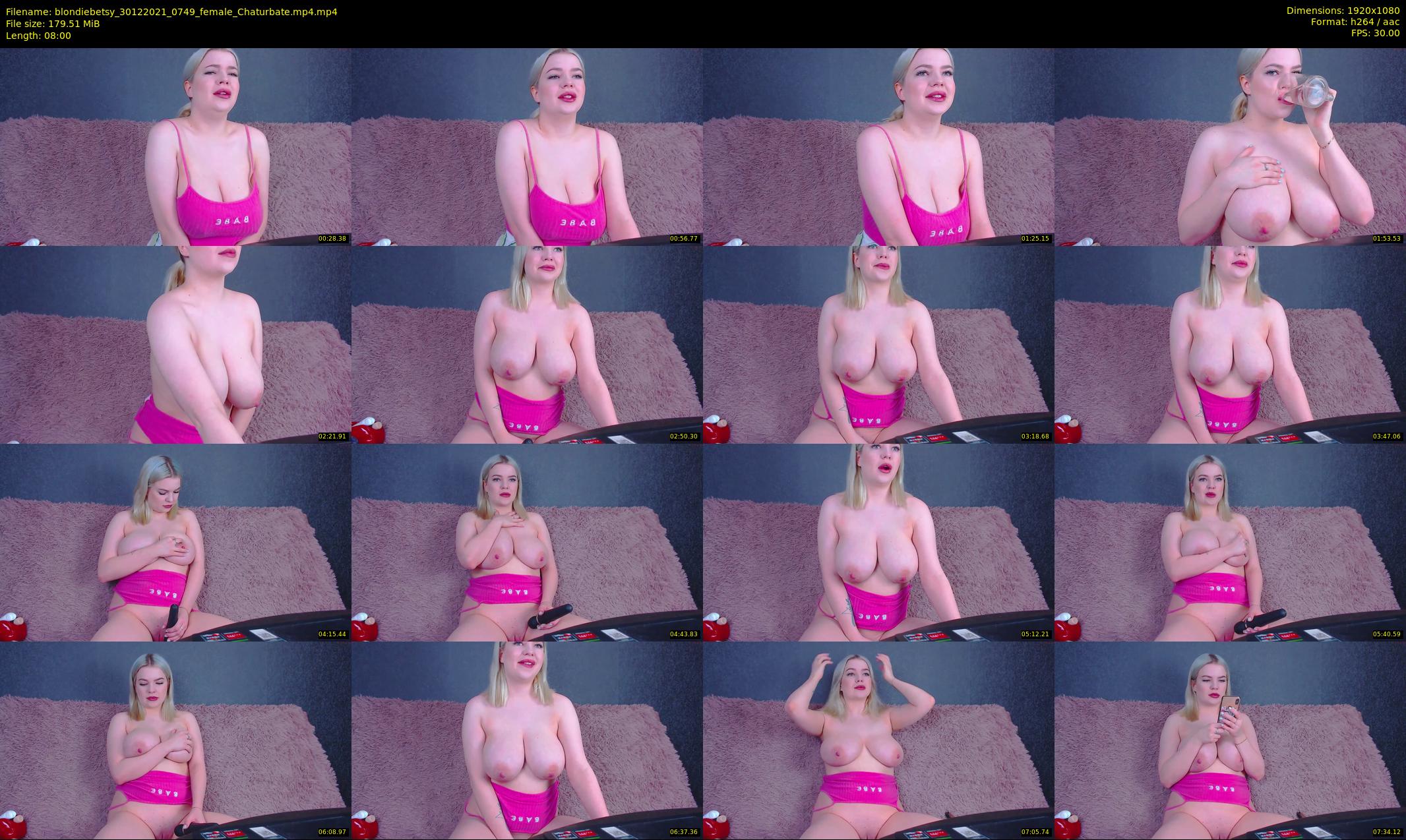 blondiebetsy — 8 minute Chaturbate female cam show recording, 1080p, Dec 30, 2021