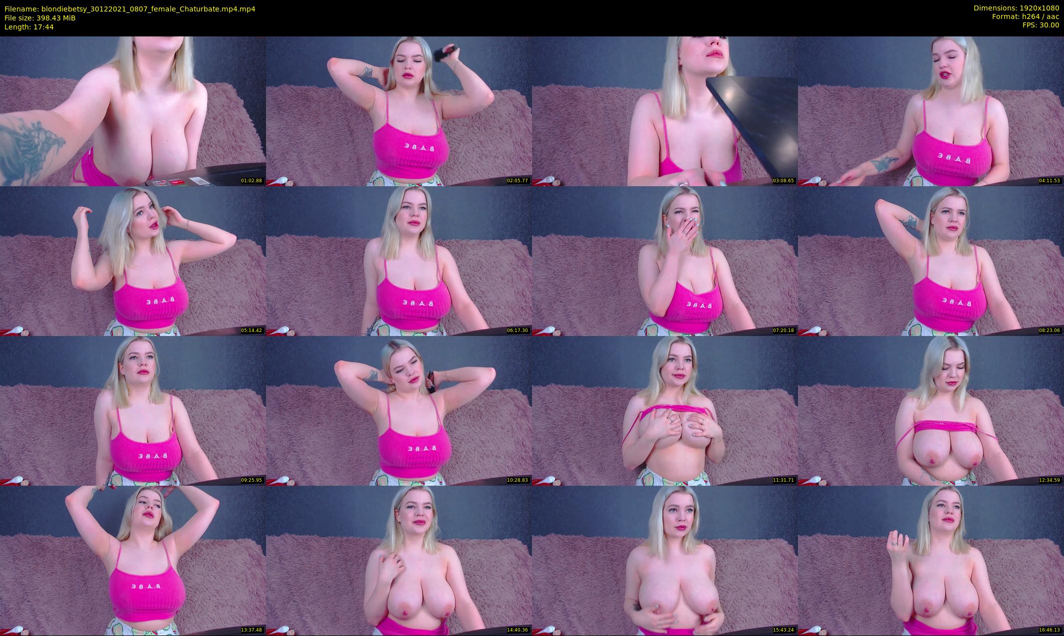blondiebetsy — 18 minute Chaturbate female cam show recording, 1080p, Dec 30, 2021