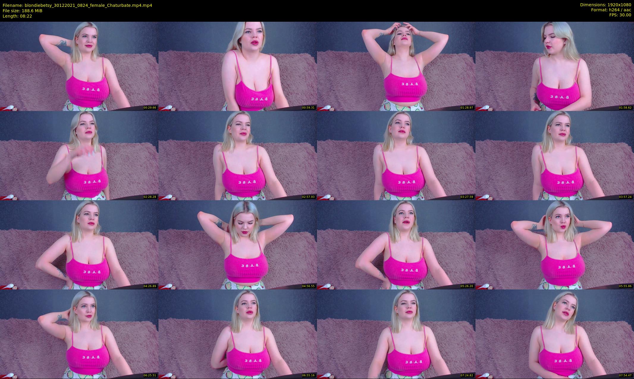 blondiebetsy — 9 minute Chaturbate female cam show recording, 1080p, Dec 30, 2021