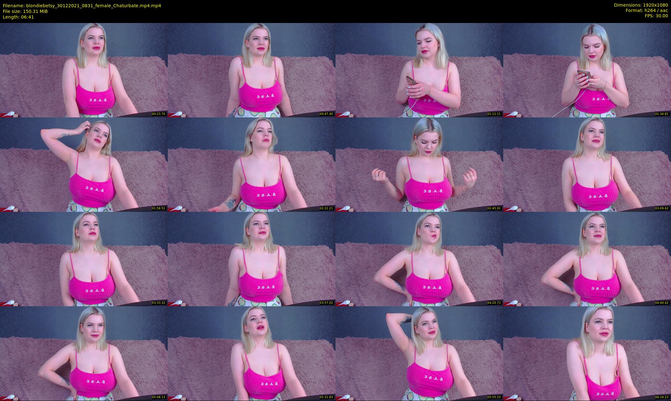 blondiebetsy — 7 minute Chaturbate female cam show recording, 1080p, Dec 30, 2021