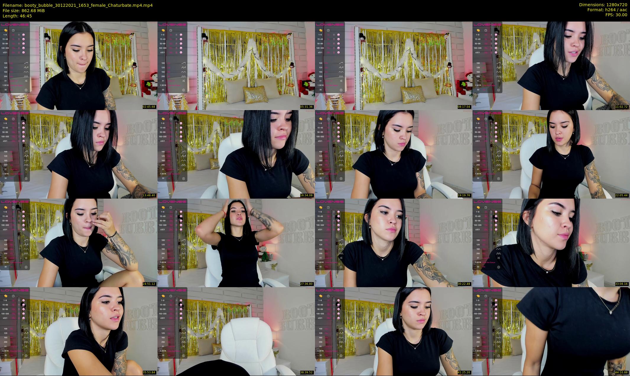booty_bubble — 47 minute Chaturbate female cam show recording, 720p, Dec 30, 2021
